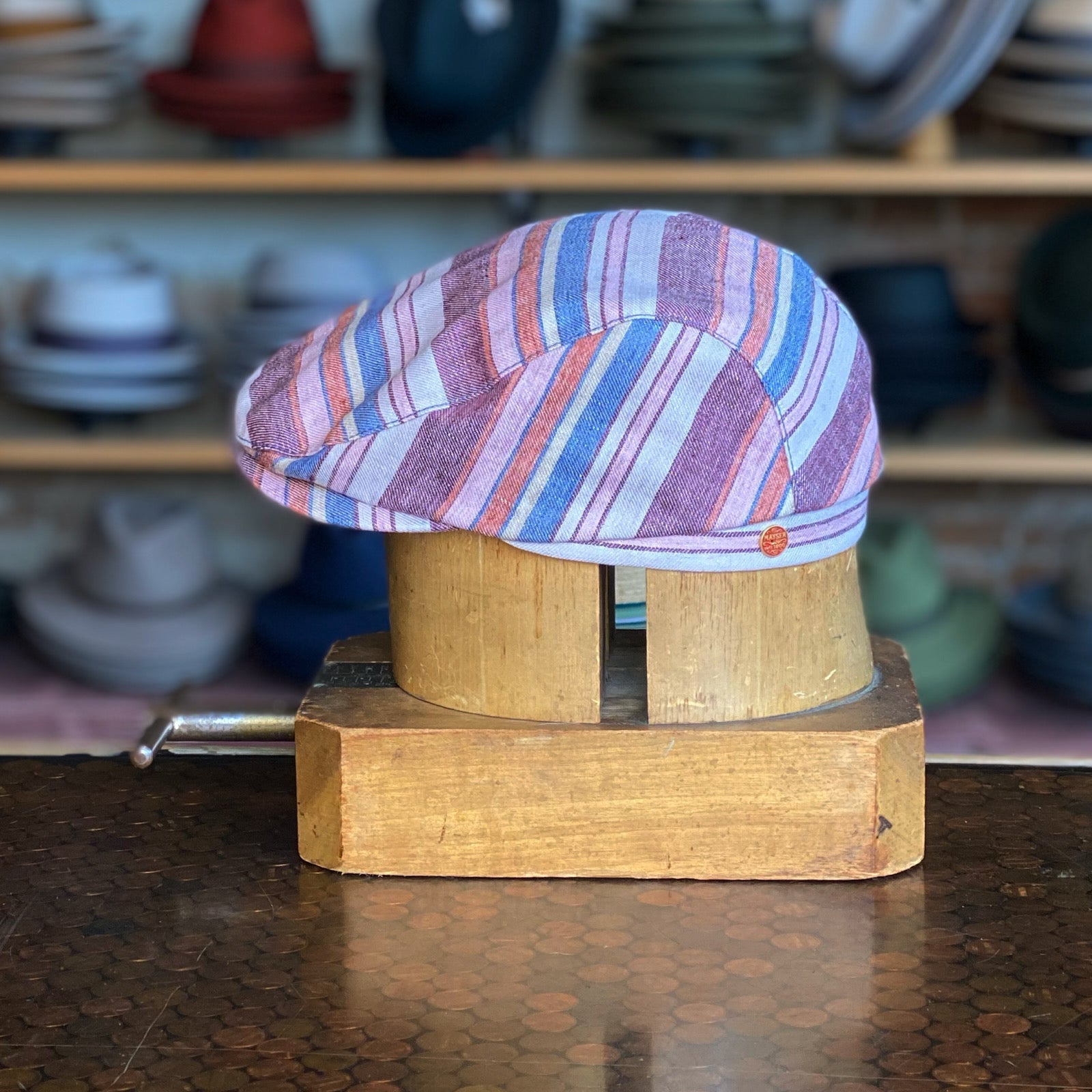 Beach Stripe Frankie Flat Cap