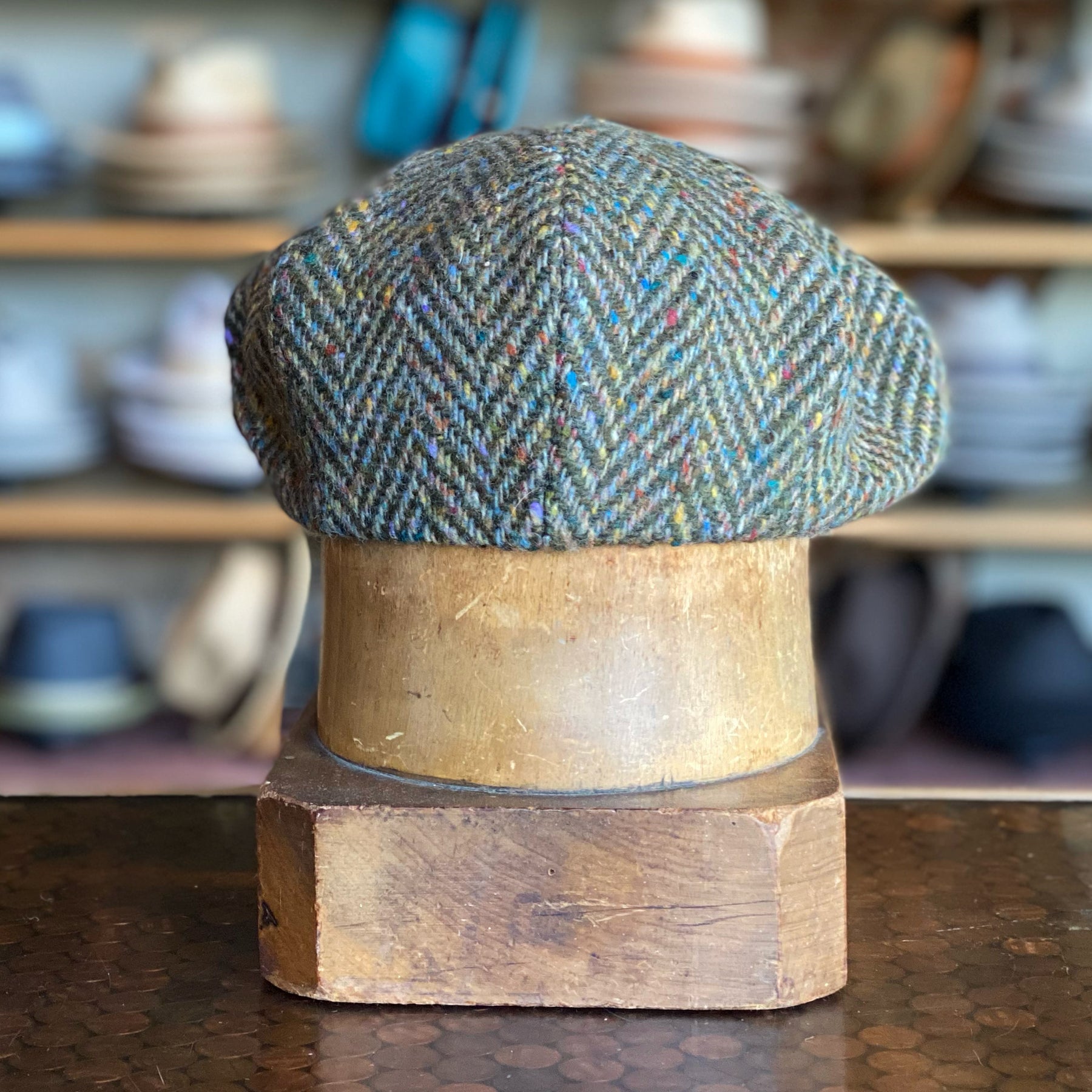 Classic Herringbone Newsboy
