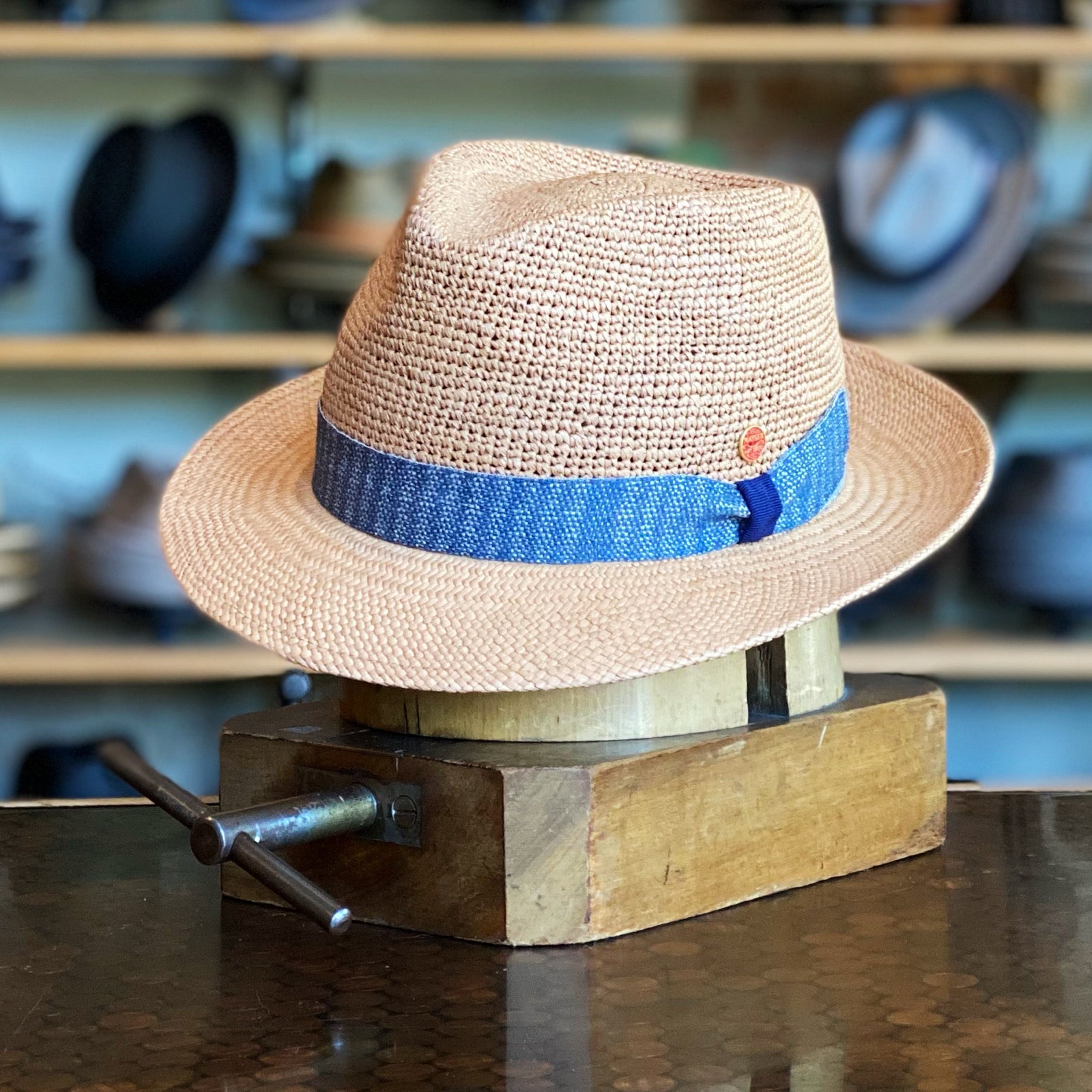 CRIMIE PANAMA HAT DANIEL【XL】 CRIMIE PANAMA HAT DANIEL【XL】 DanielCremieuxStrawFedoraBlueF