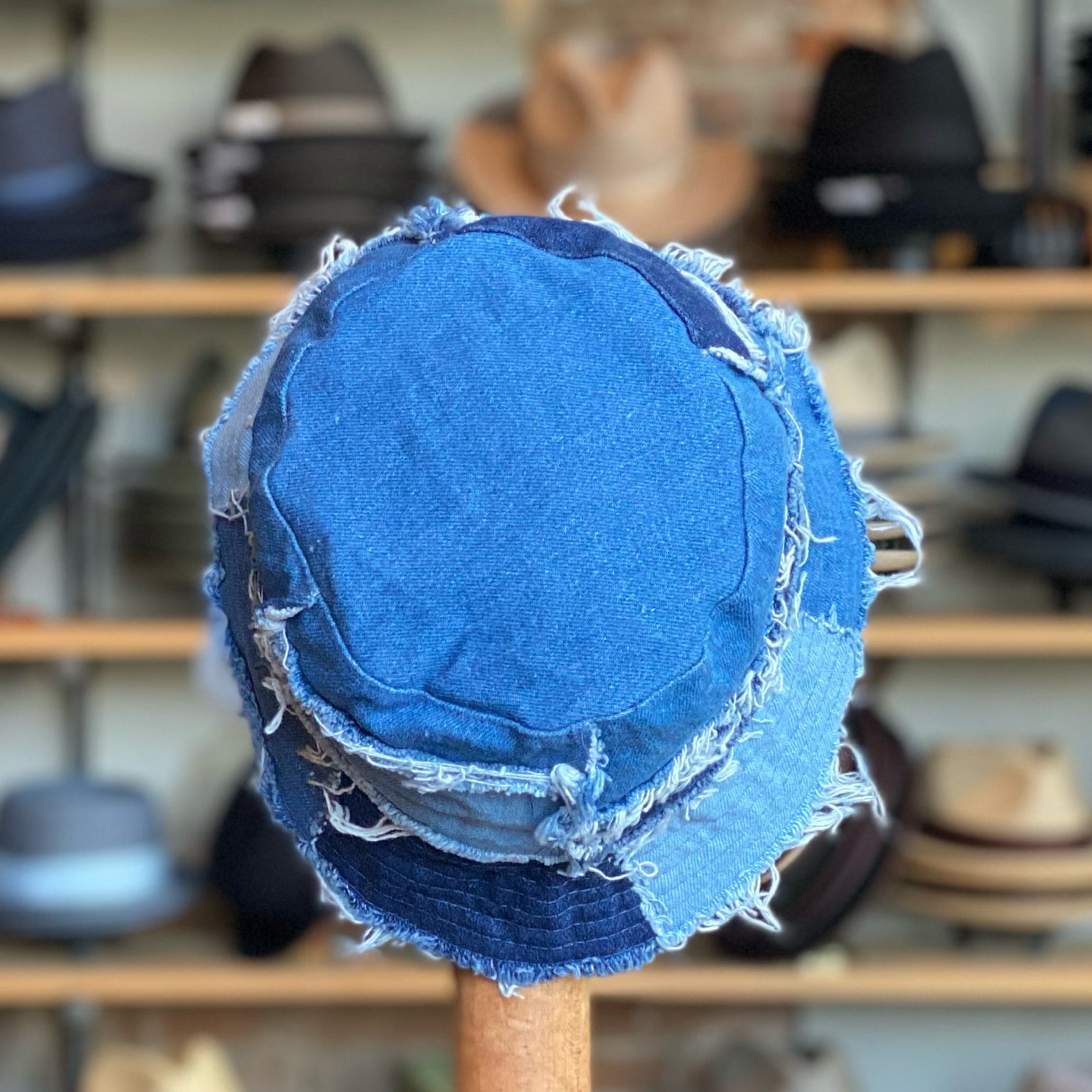 Denim Patchwork Bucket