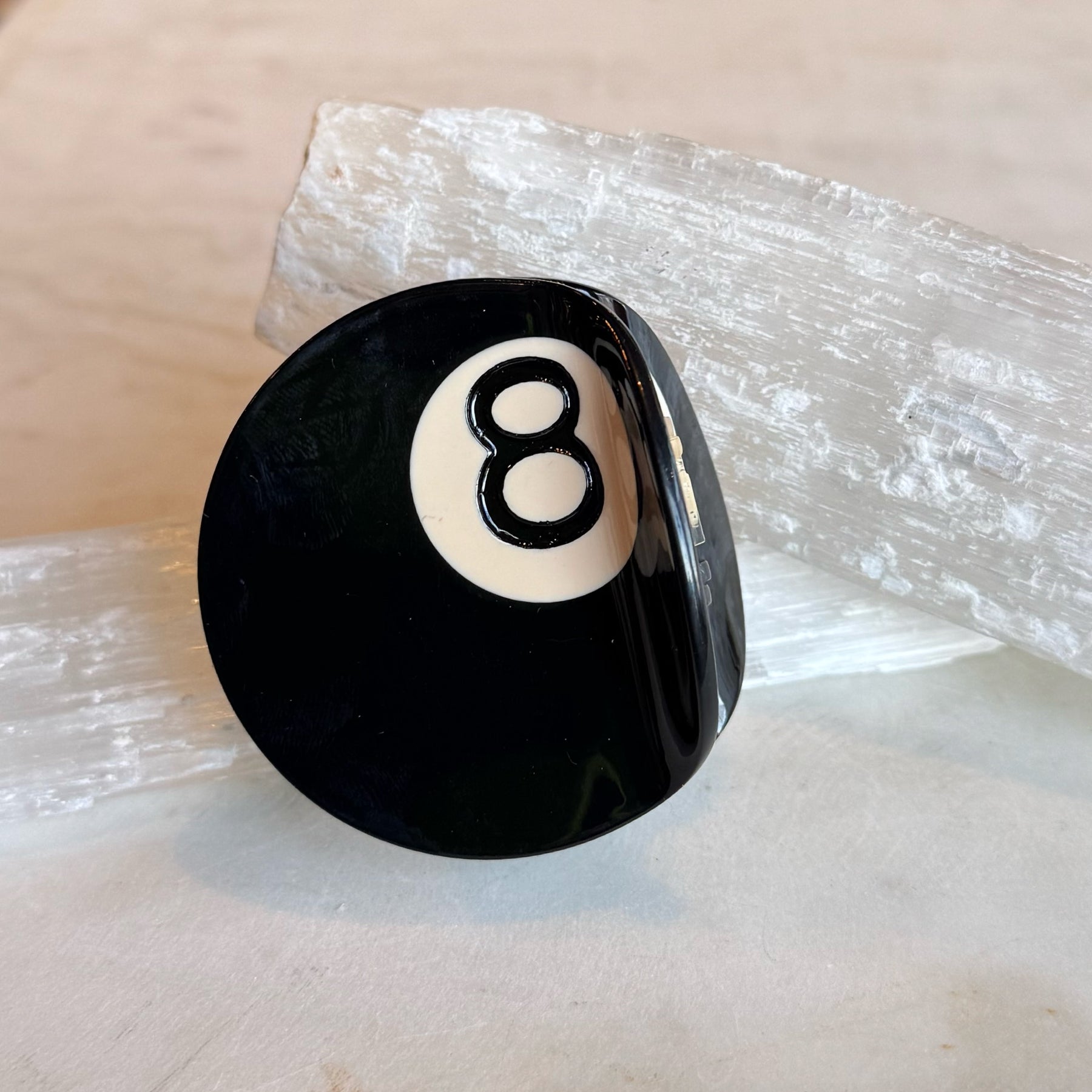 Eight Ball Hair Clip