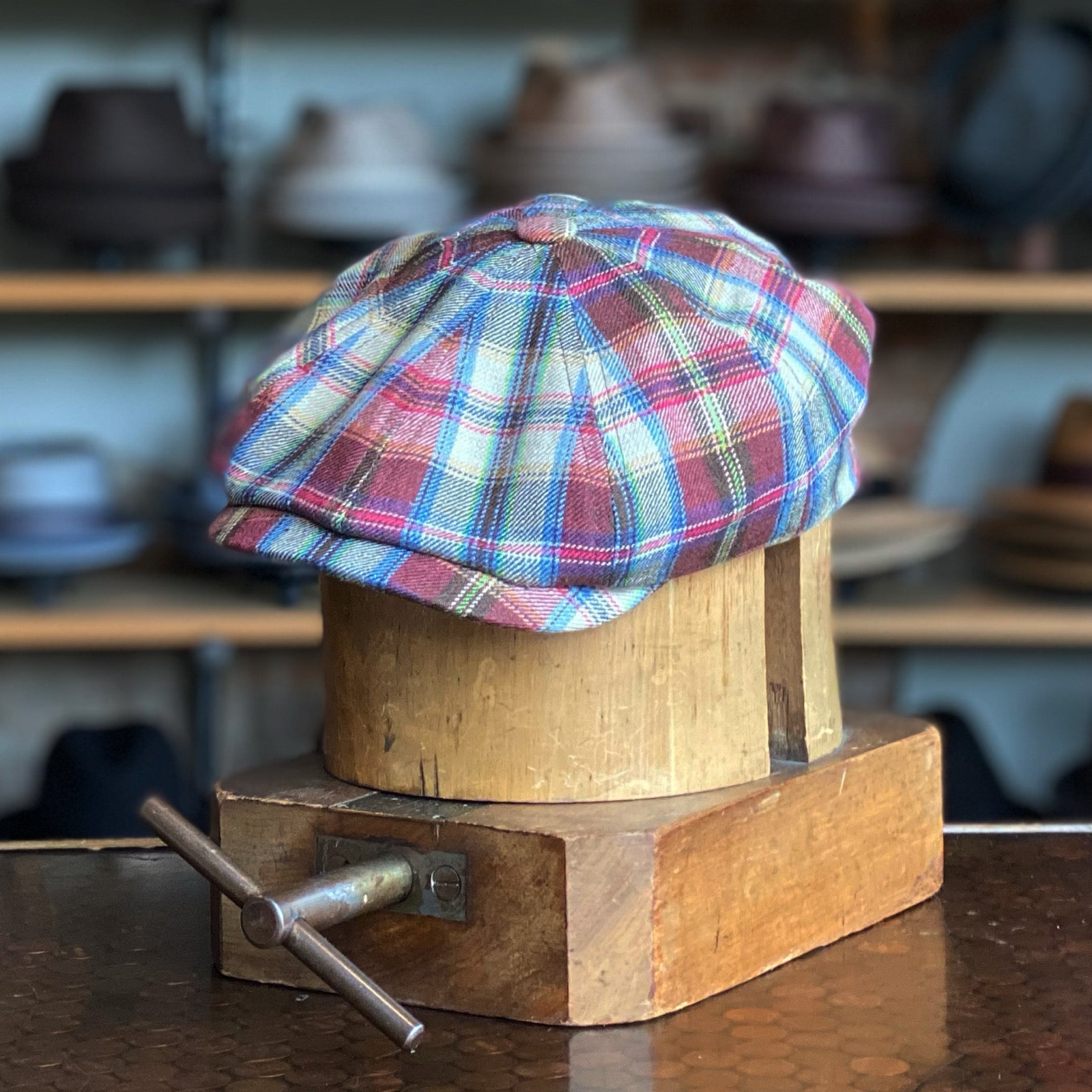 Glad Plaid Hatteras Modern Fit Newsboy Cap Peaky Blinders Hat