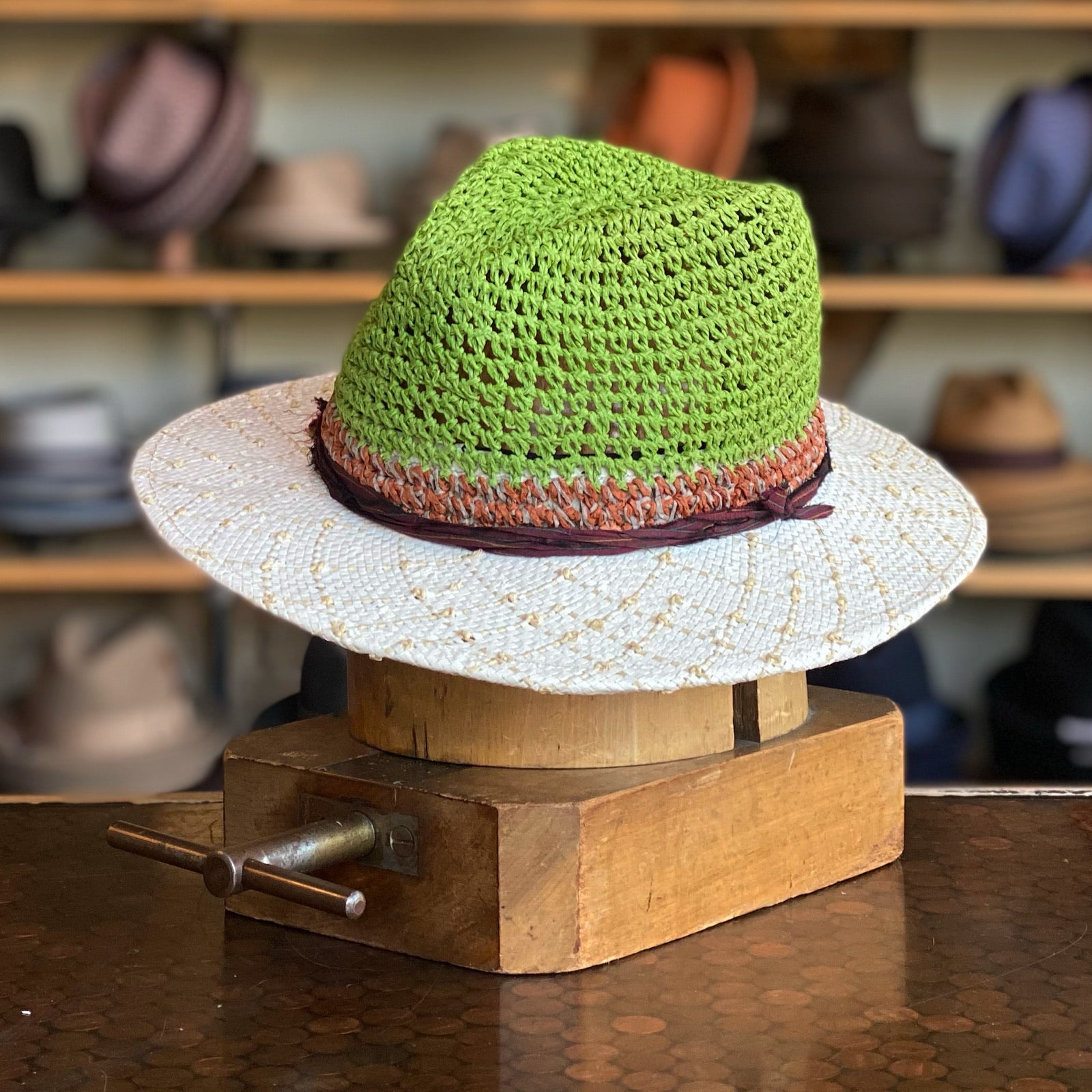 Straw Hat Mens Wide Brim Hat Pattern Packable Broad Brim