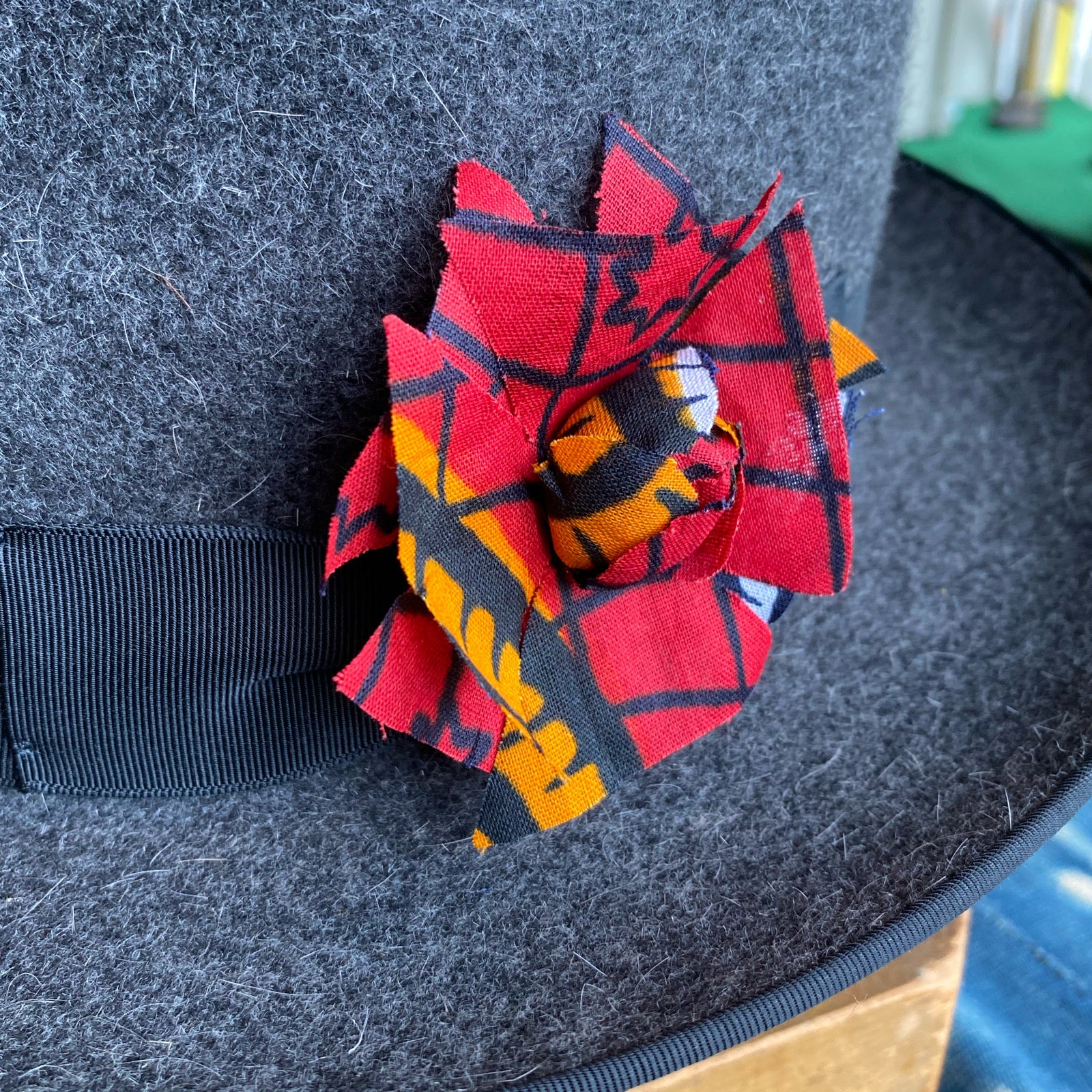 Handmade Wax Print Flower