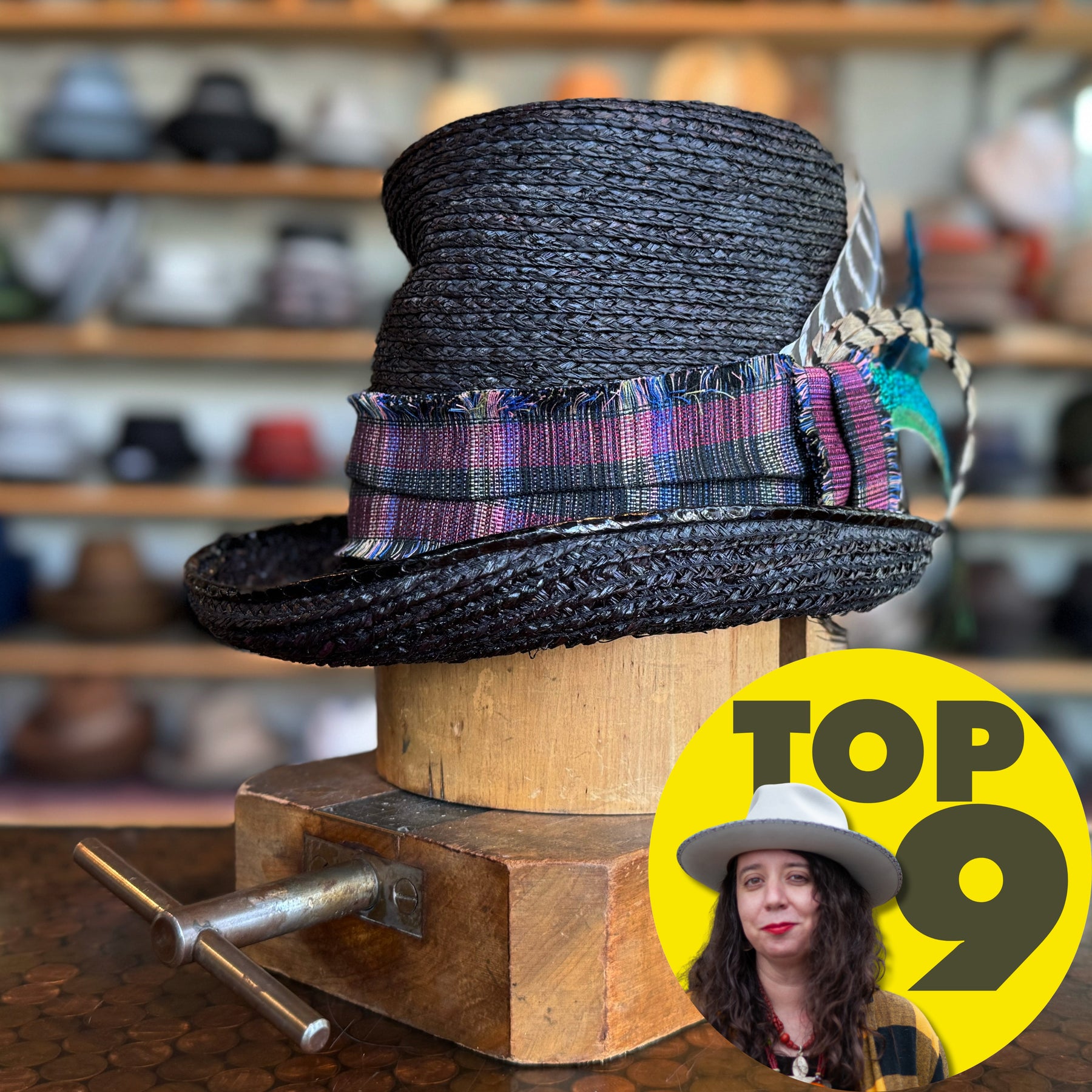 Hecate Straw Top Hat