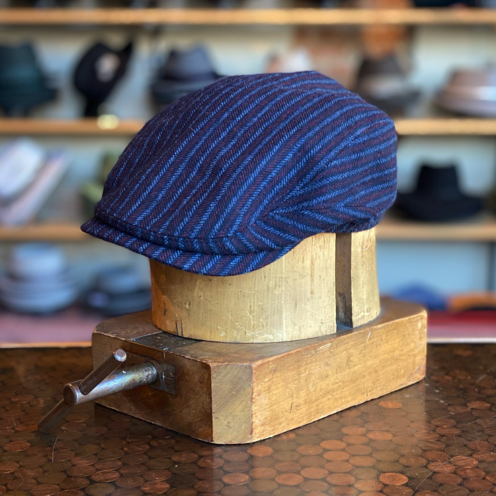 Heritage Woolen Stripe Driving Cap