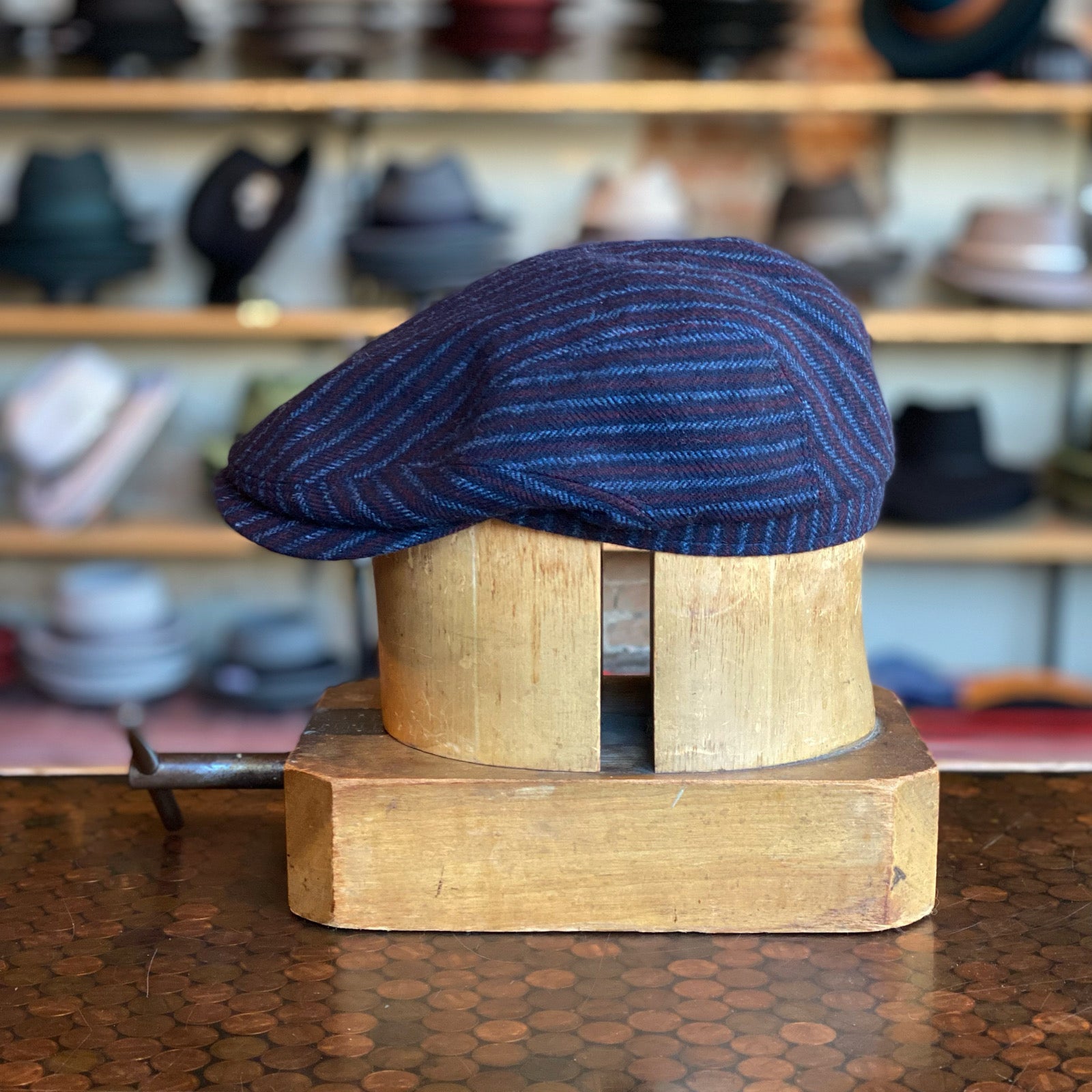 Heritage Woolen Stripe Driving Cap