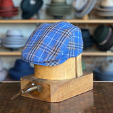 Linen Plaid Frankie Flat Cap