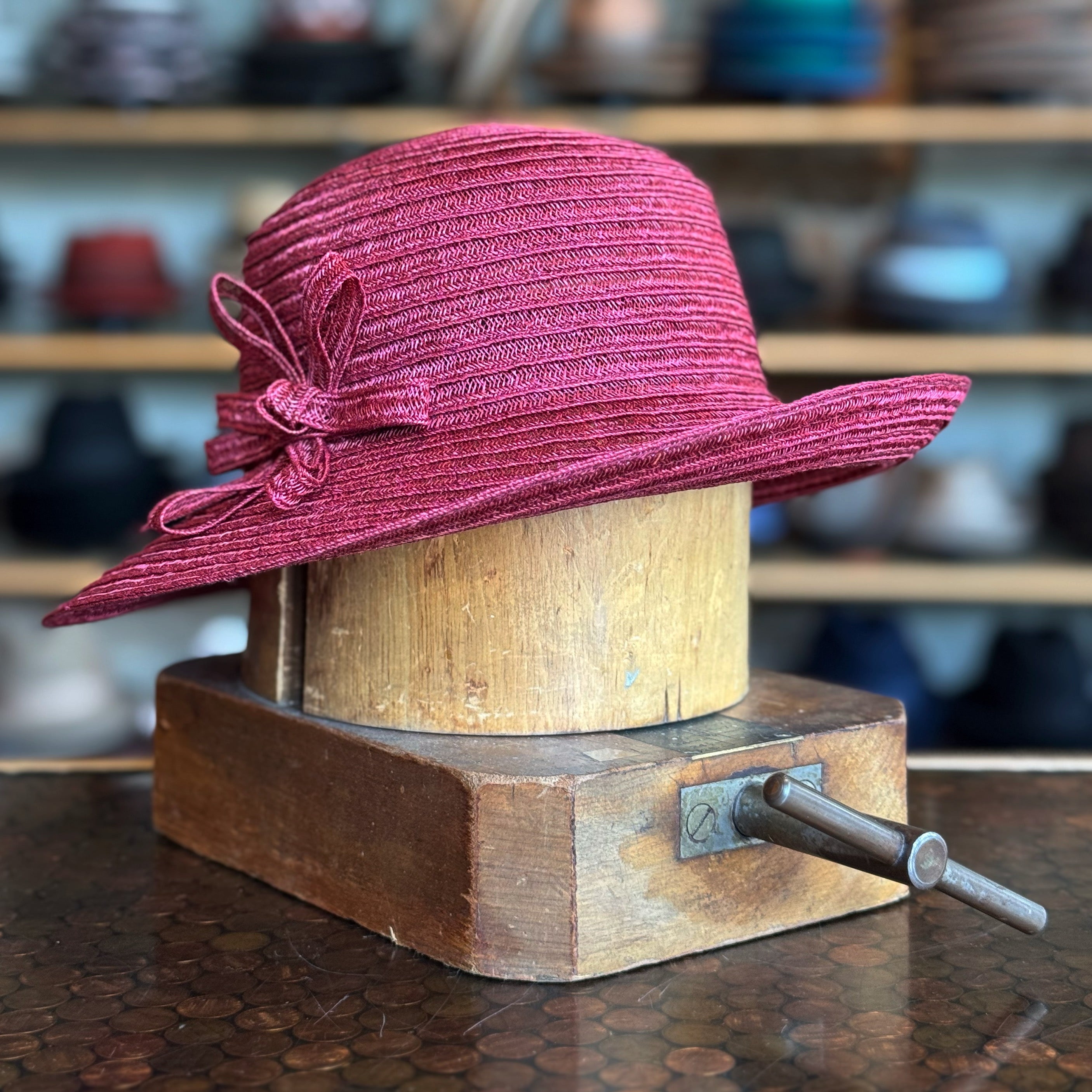 Mandy Wide Brim Cloche Hat