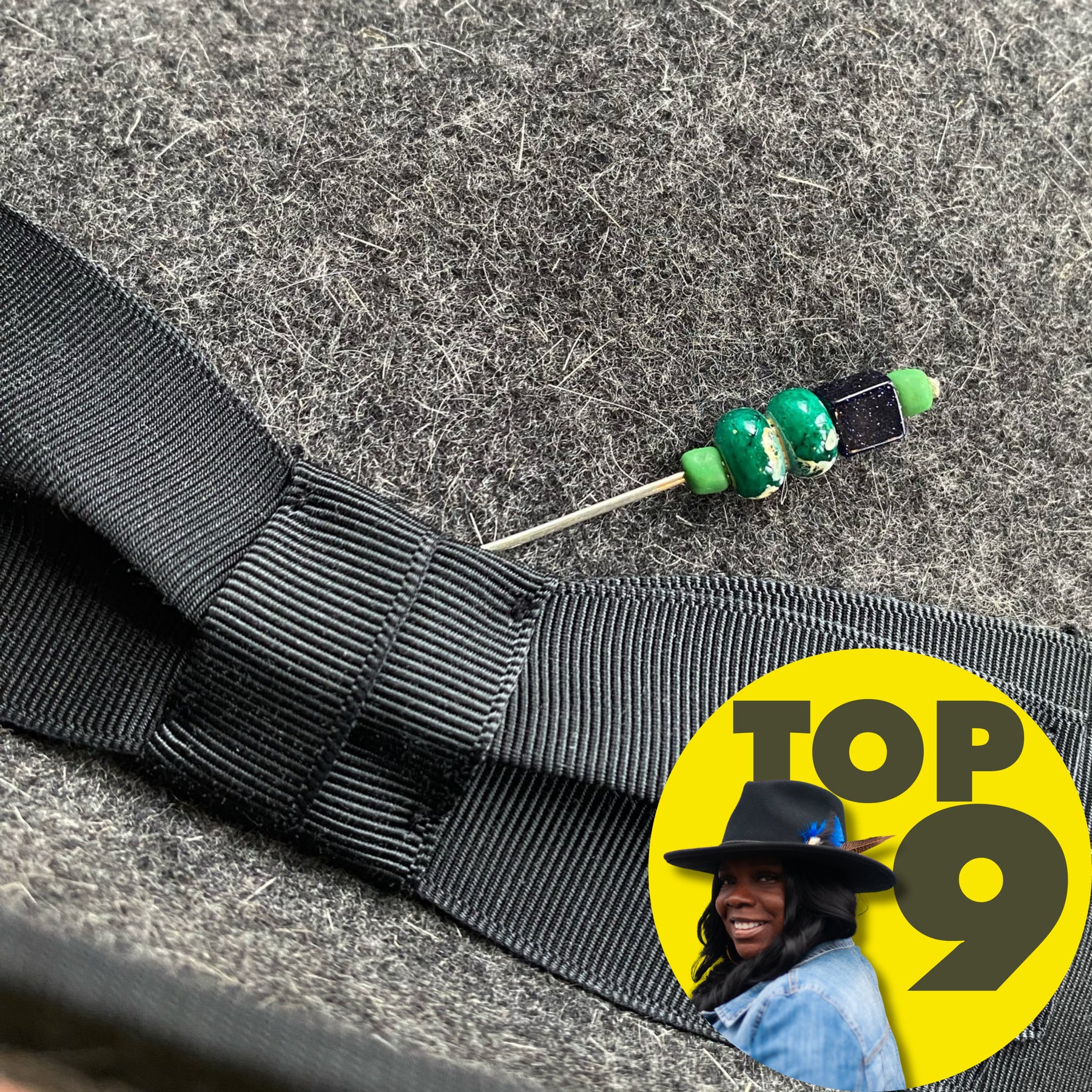 Midnight Hat Pin