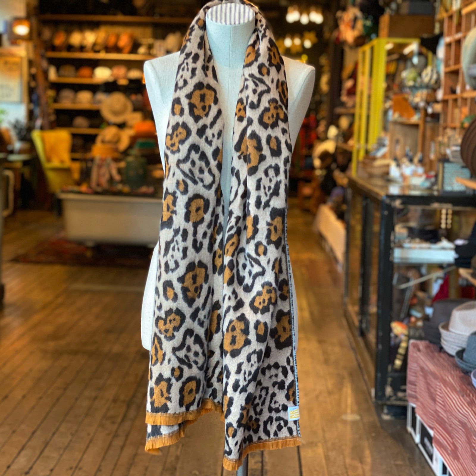 Oversized Leopard Scarf