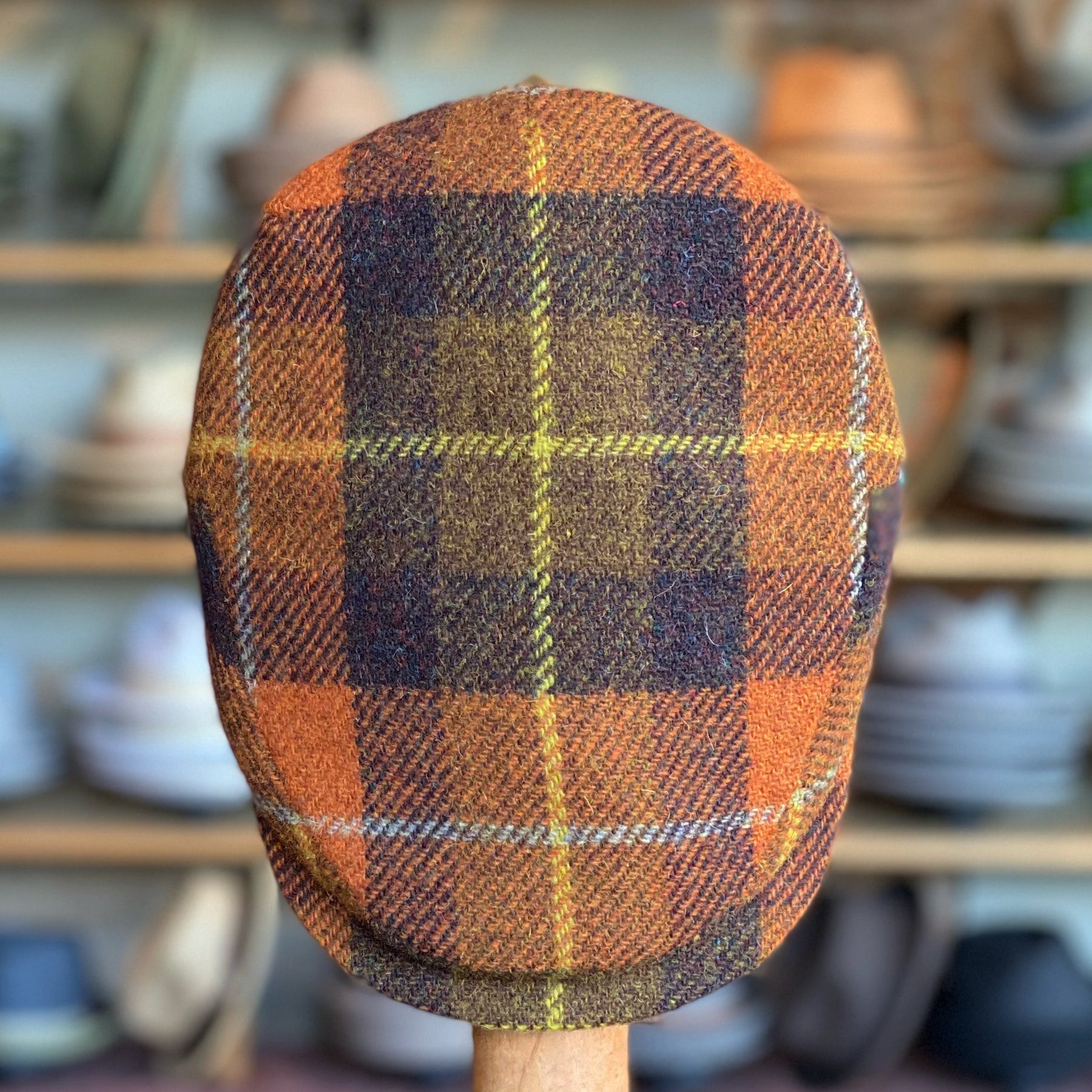 Seventies Plaid Flat Cap