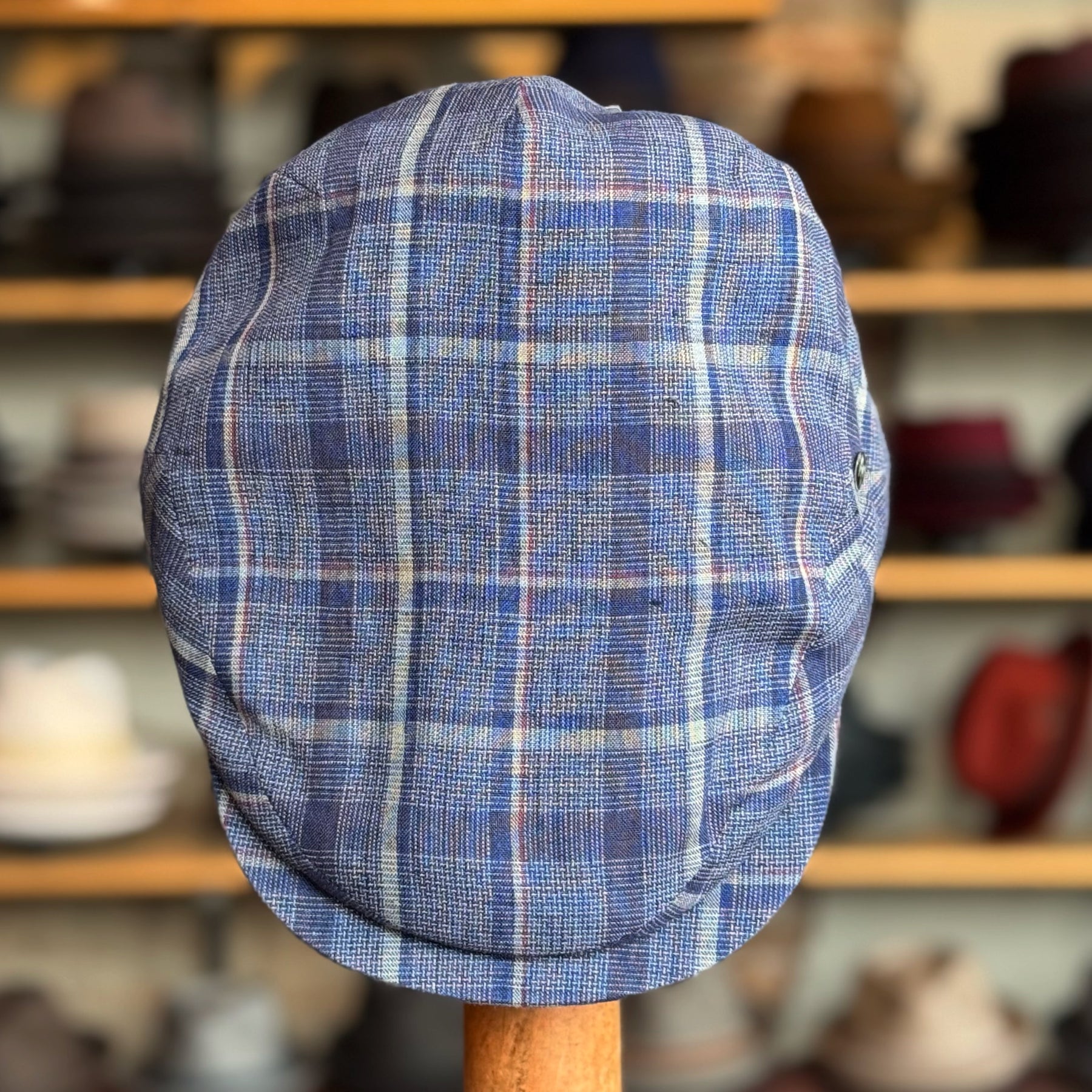 Tonal Plaid Vintage Flat Cap