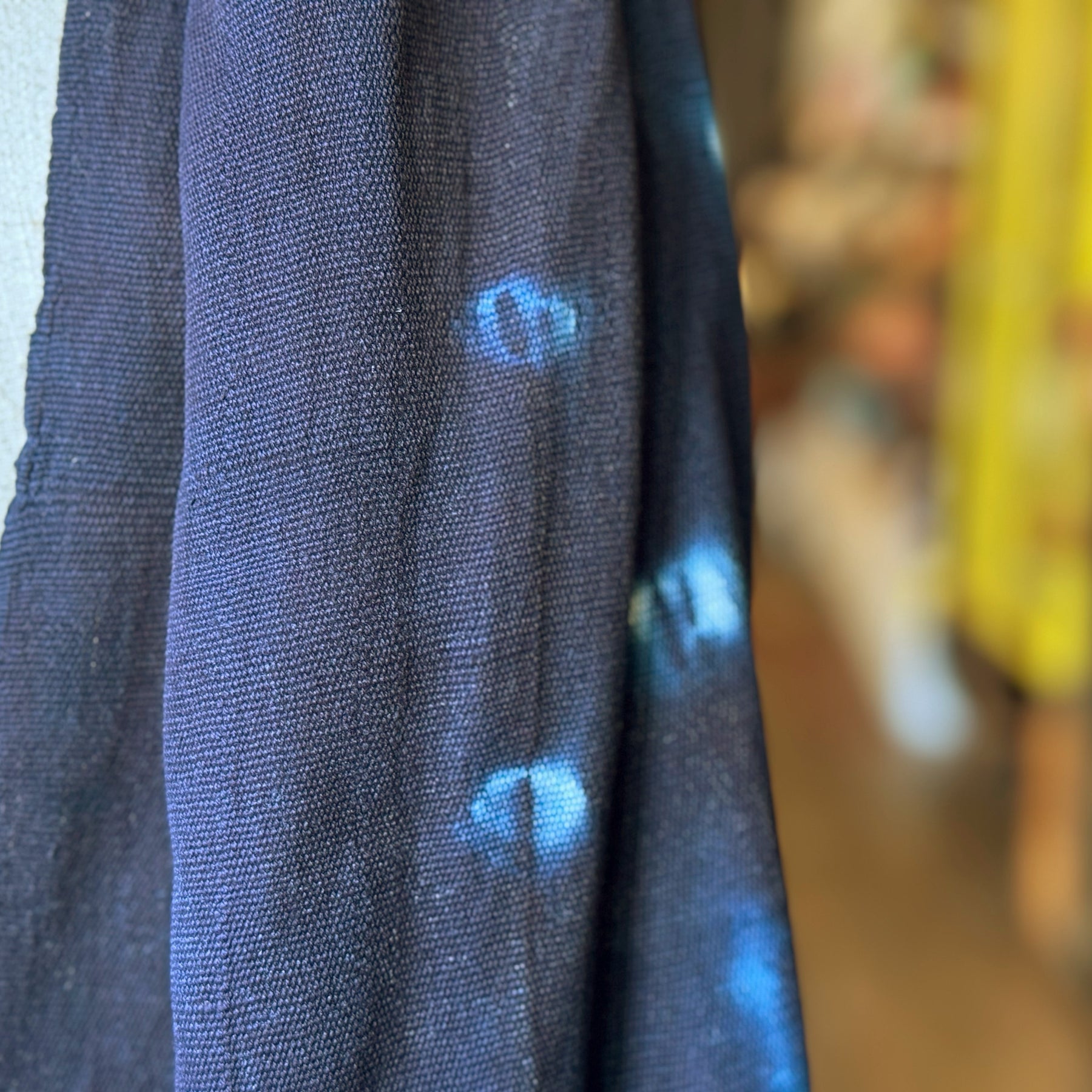 Vintage Indigo Mud Cloth Scarf No.6