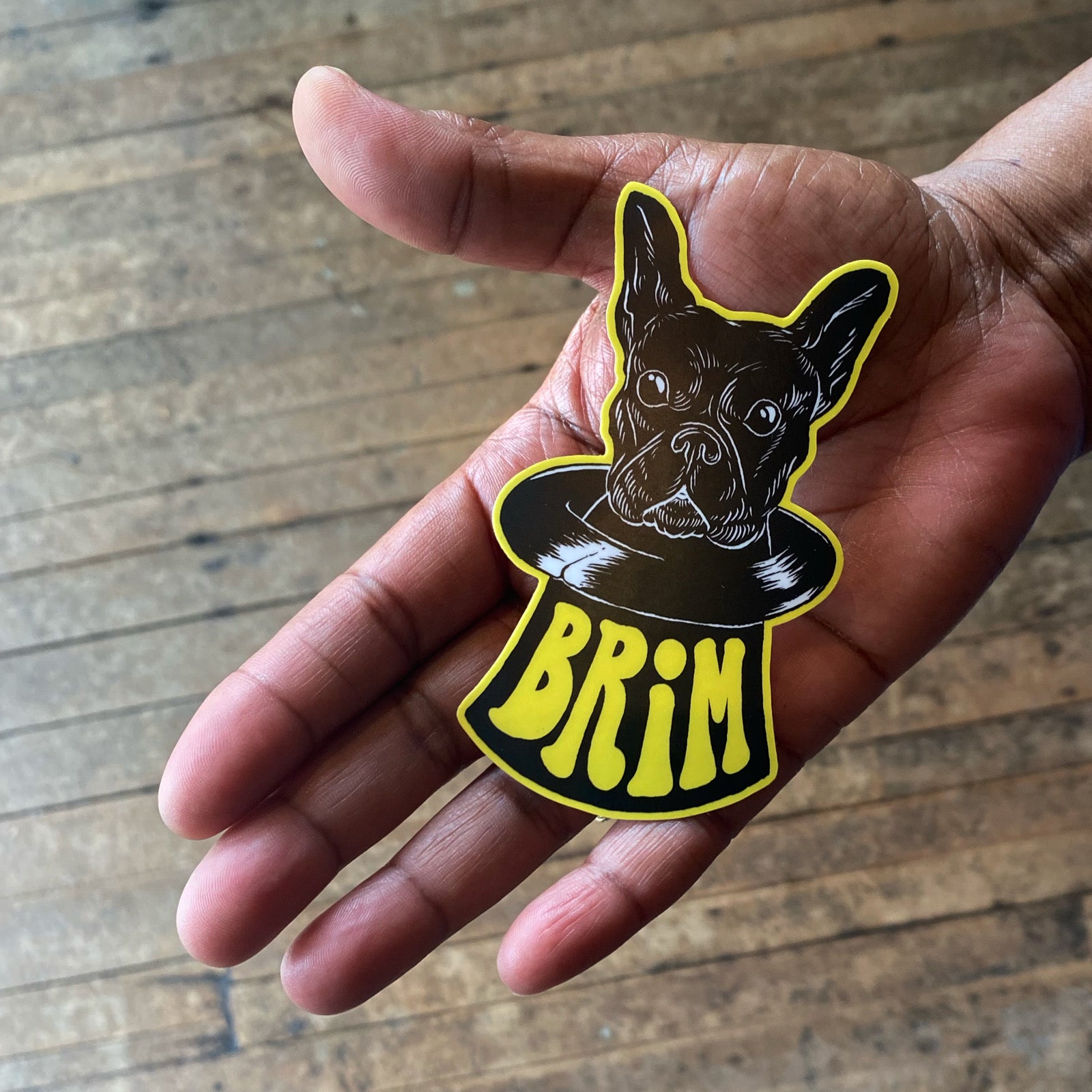 Brim-a-versary Sticker