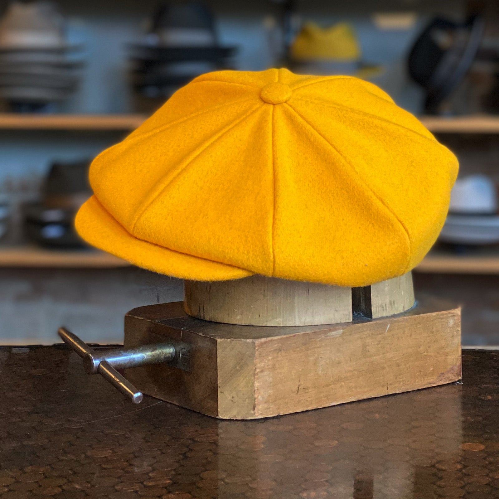 Oversized Wool Big Apple Cap Apple Jack Hat