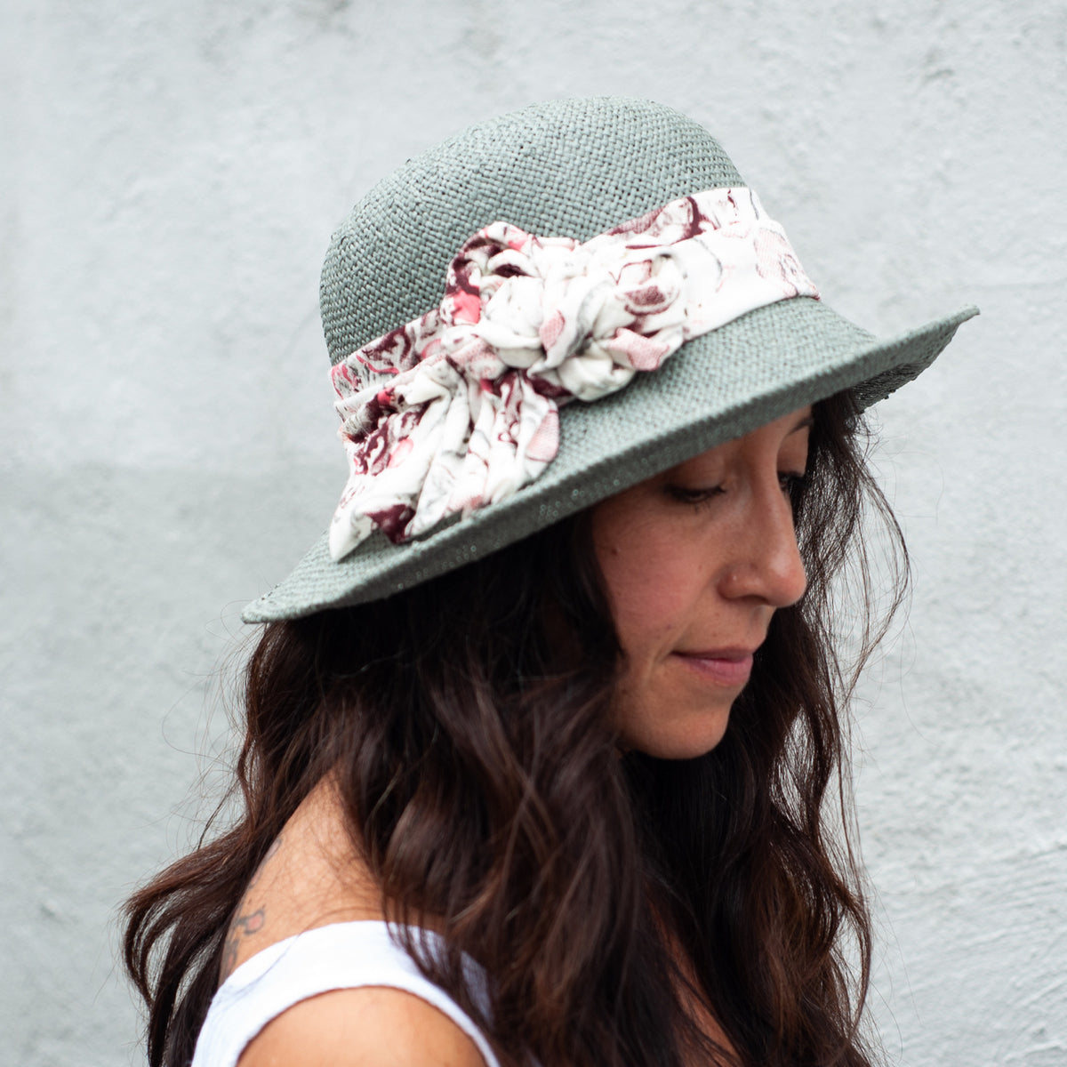 Jeanne Marie by Kathy Jeanne Felt Cloche Hat in Light Gray 6-Way Shapeable Wool Felt Cloche Hat – Village Hat Shop main image 3