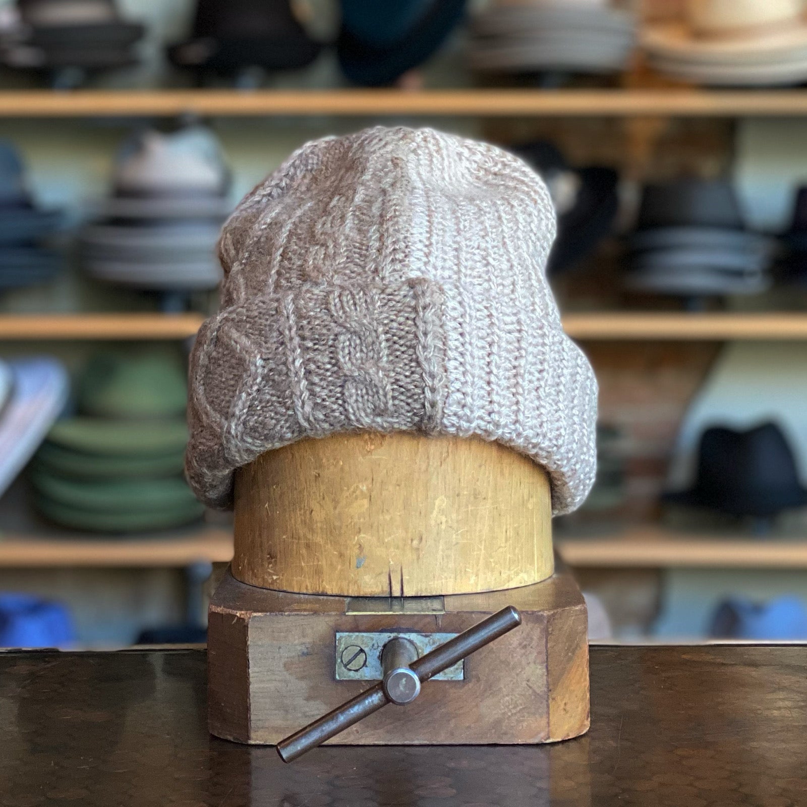 Cable Two-Tone Beanie