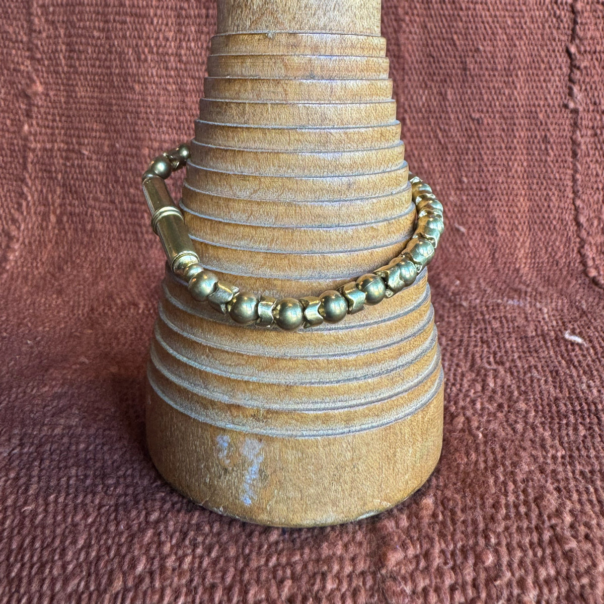 Brass Beaded Bracelet