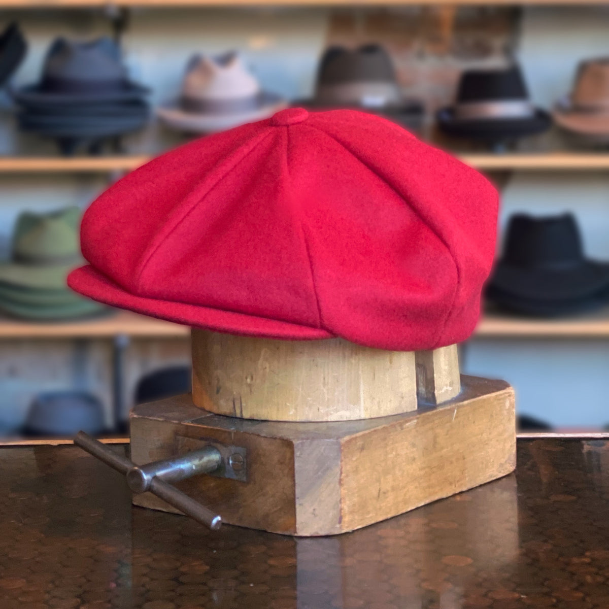 Oversized Wool Big Apple Cap Apple Jack Hat