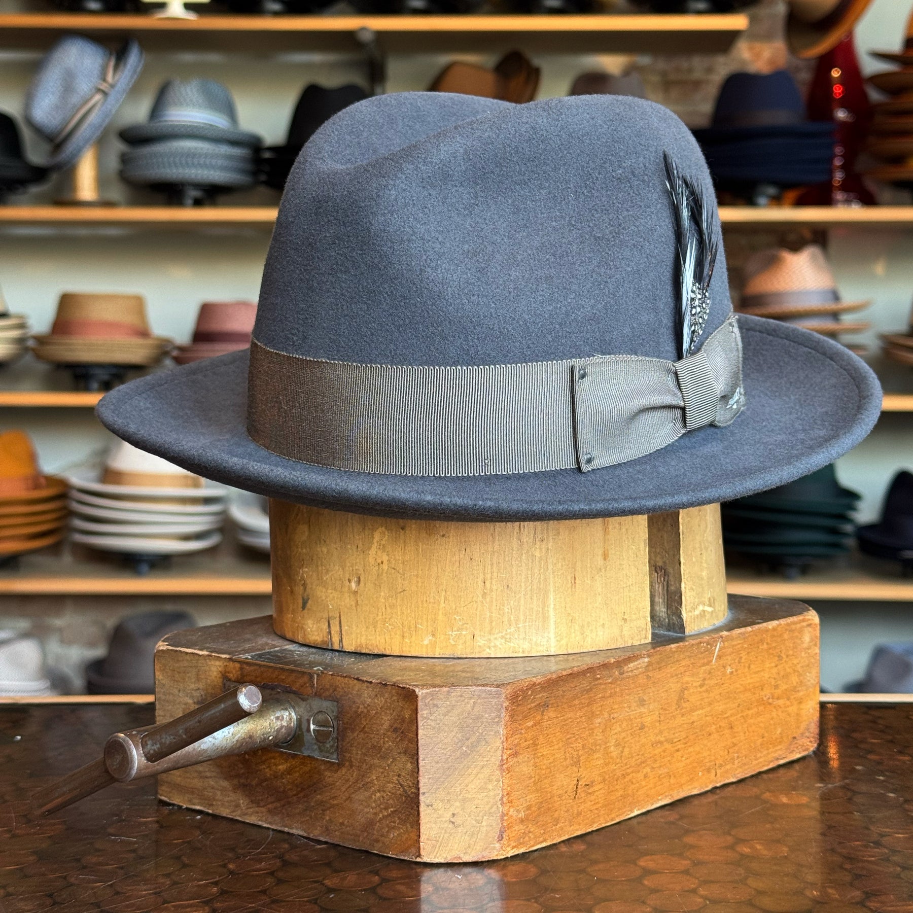 Blixen Wool Felt Snap Brim Fedora