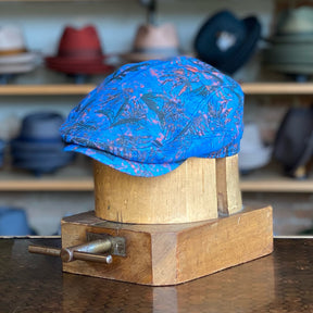 Botanical Linen Driving Cap