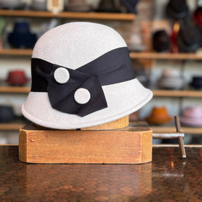 Button Sidewinder Cloche