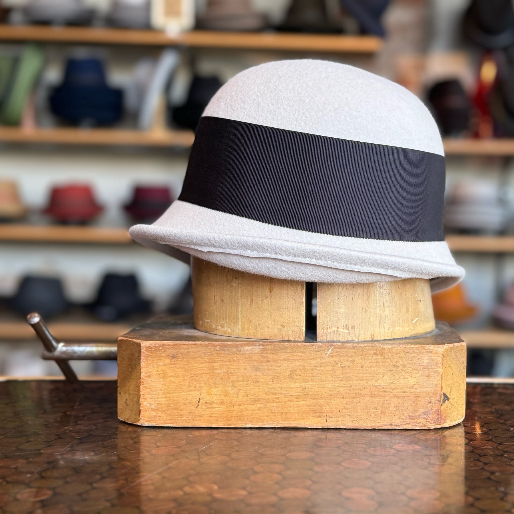 Button Sidewinder Cloche