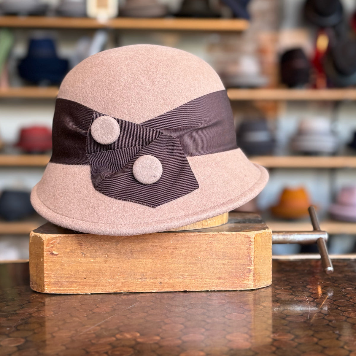 Button Sidewinder Cloche
