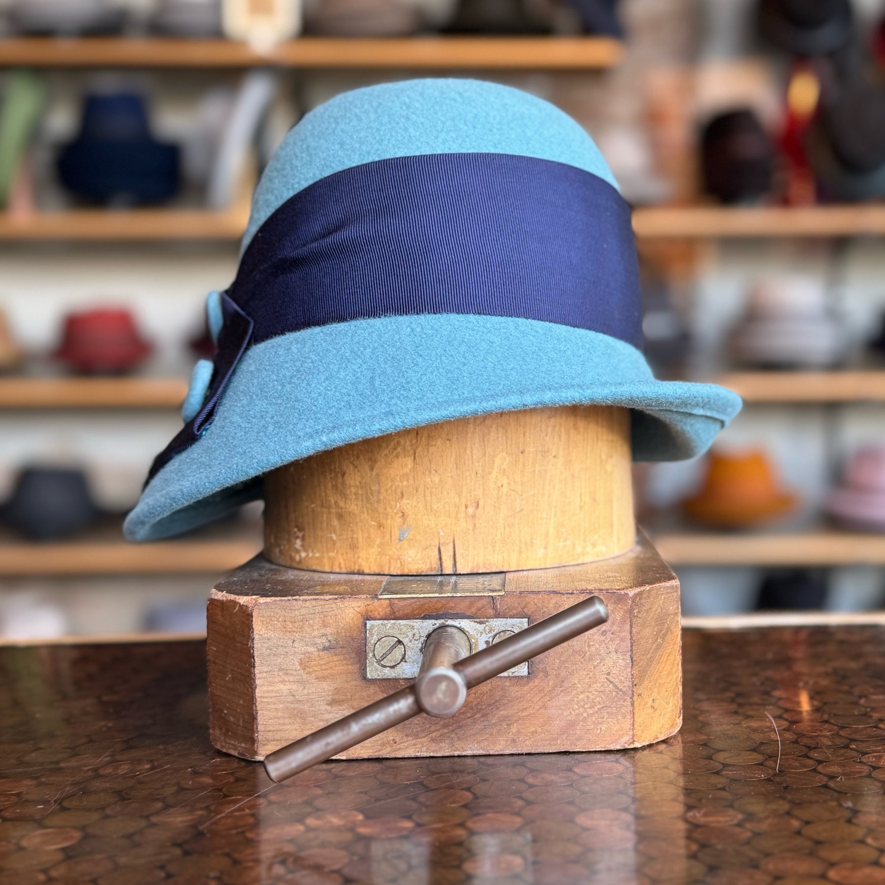 Button Sidewinder Cloche