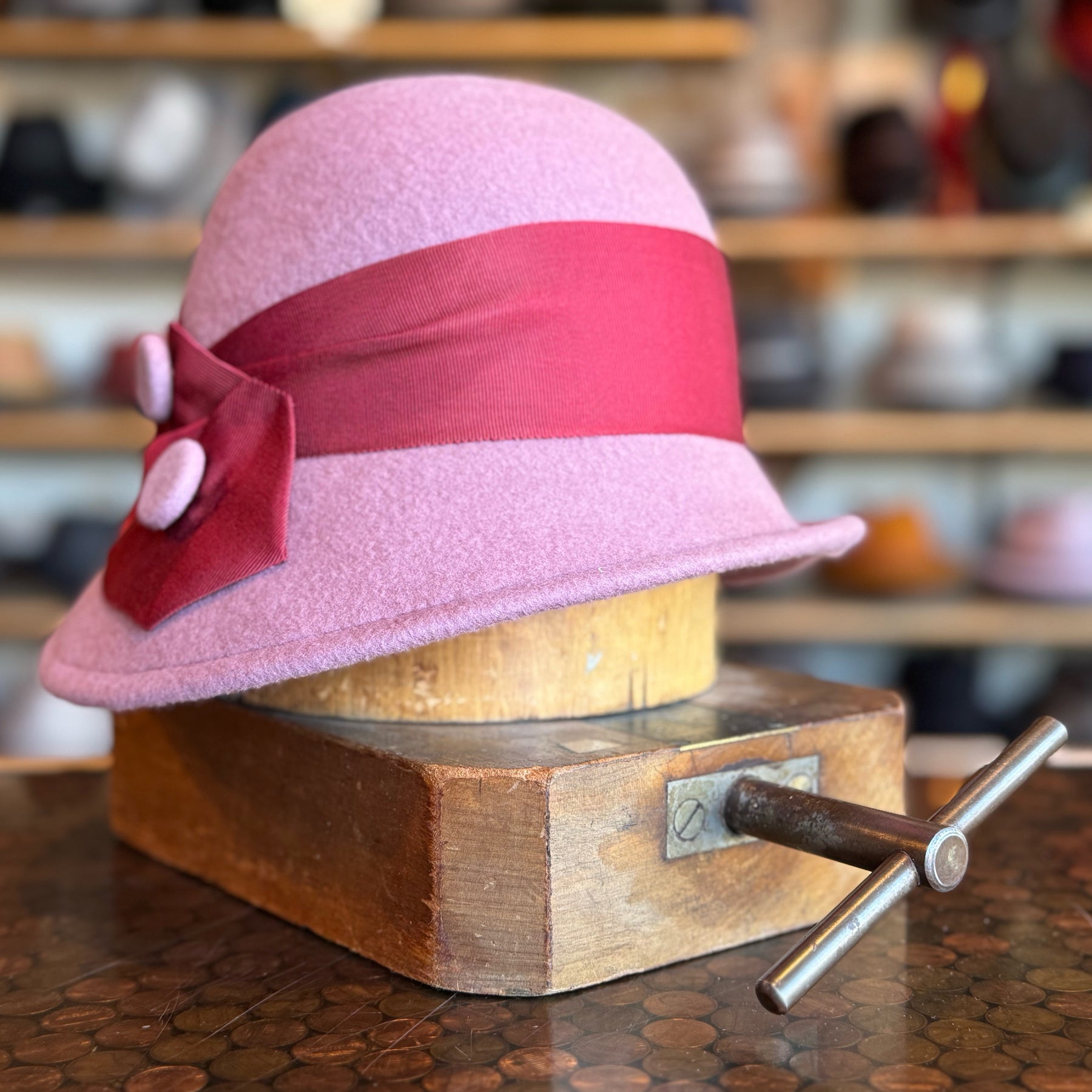 Button Sidewinder Cloche