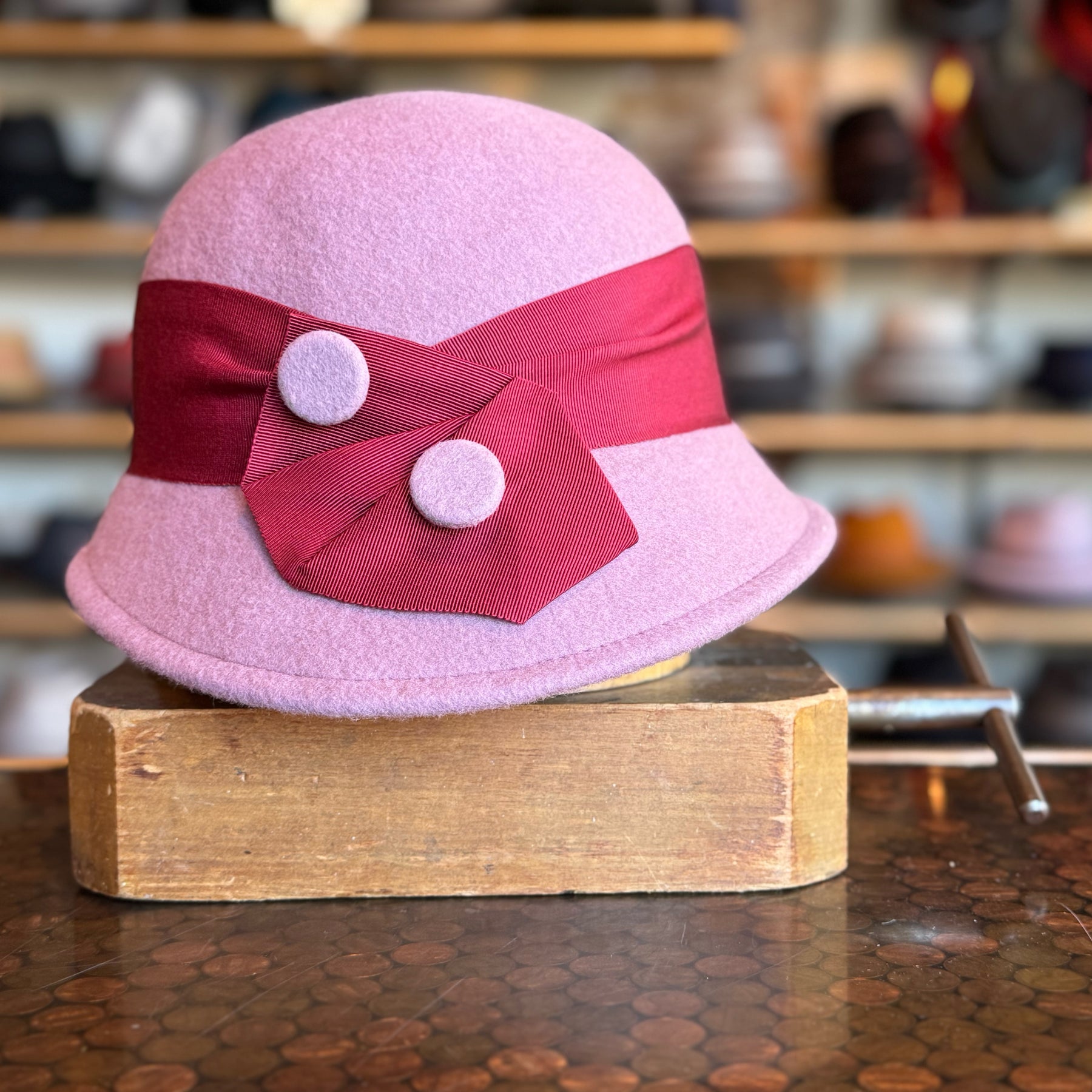 Button Sidewinder Cloche