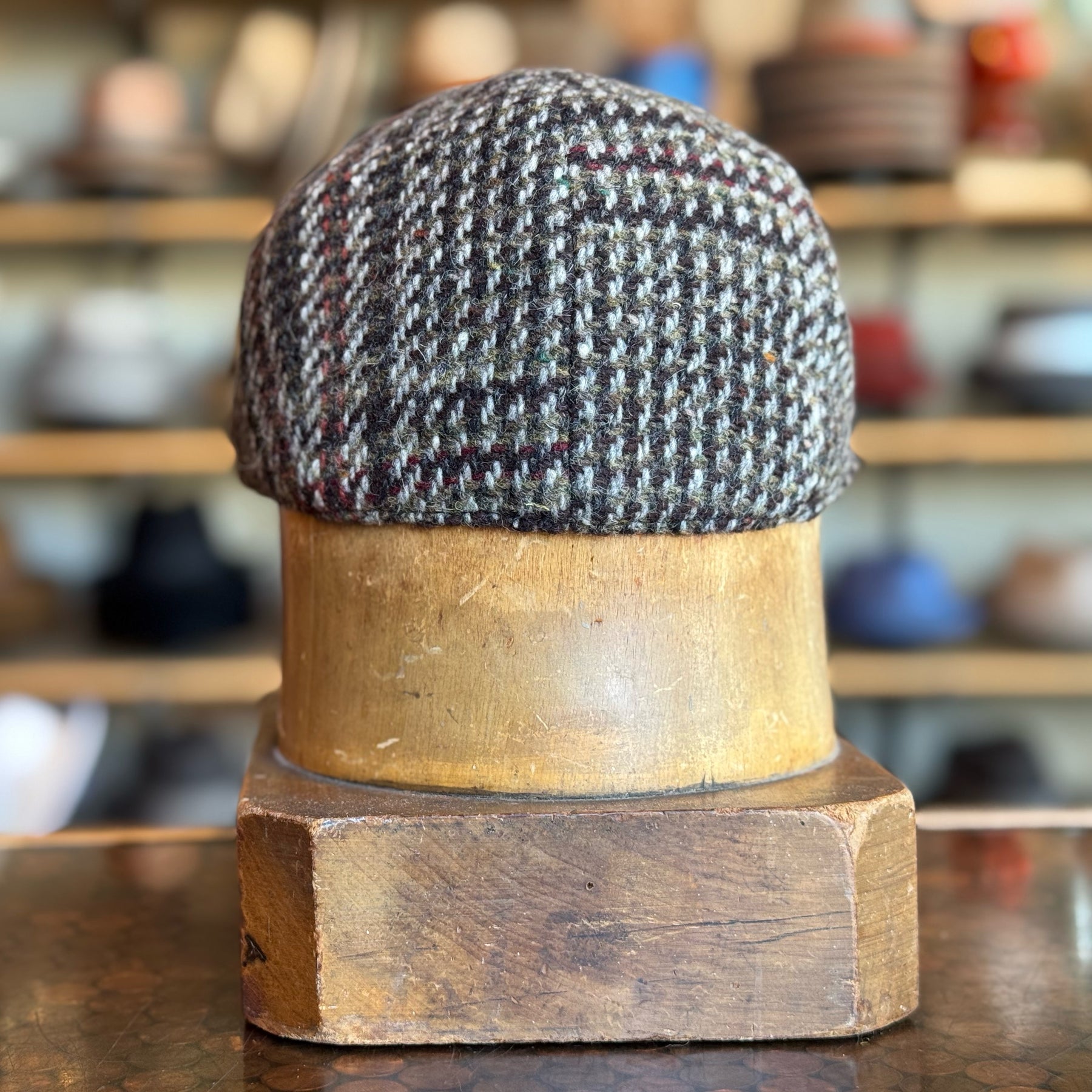 Chunky Plaid 6-Panel Newsboy