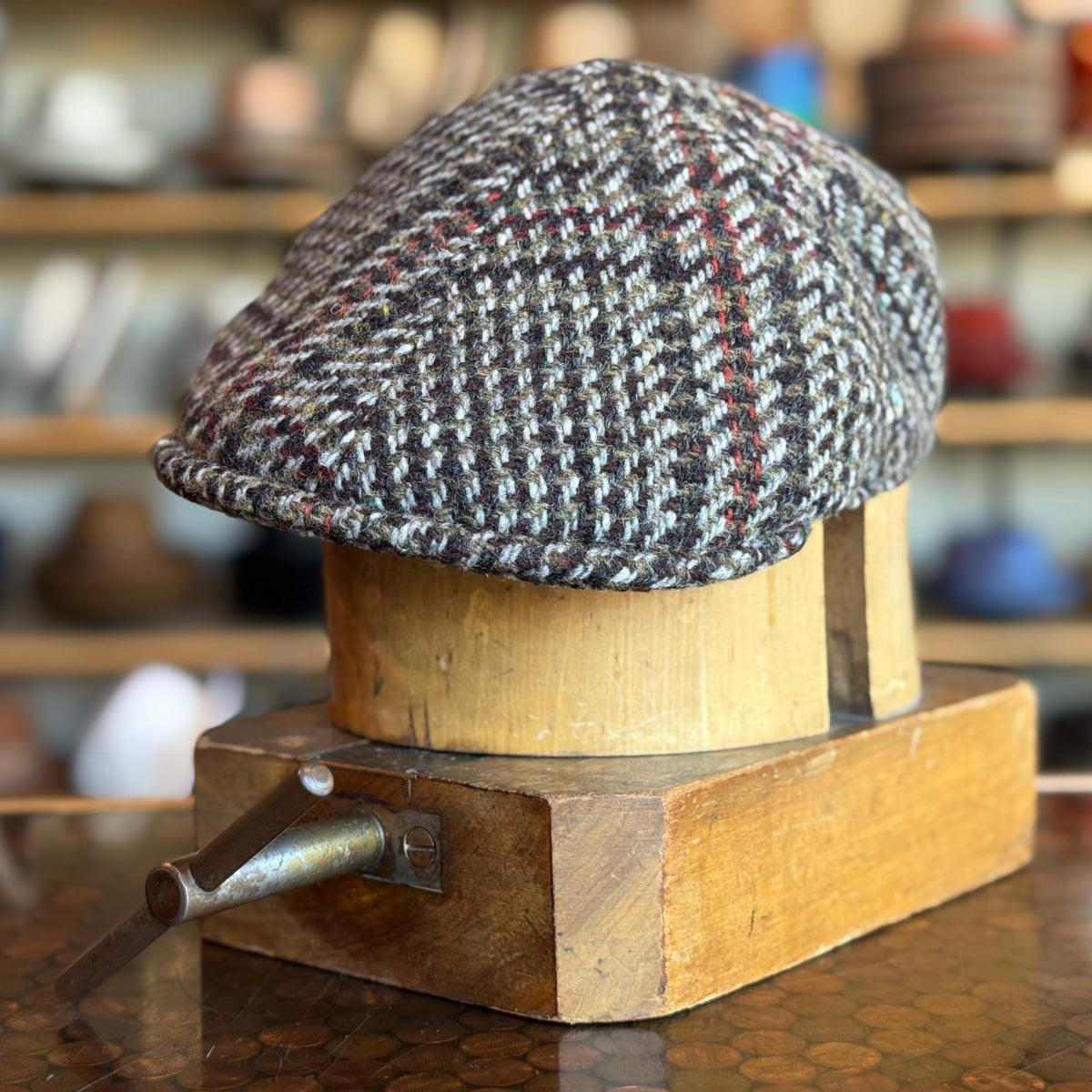 Chunky Plaid 6-Panel Newsboy