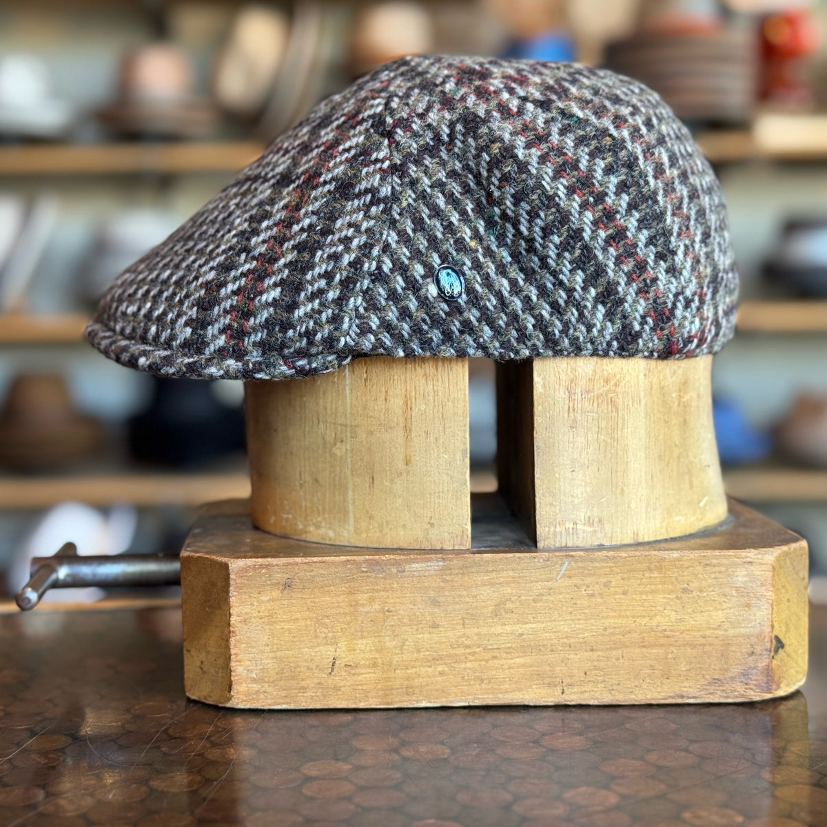 Chunky Plaid 6-Panel Newsboy