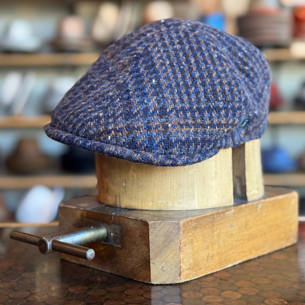 Chunky Plaid 6-Panel Newsboy