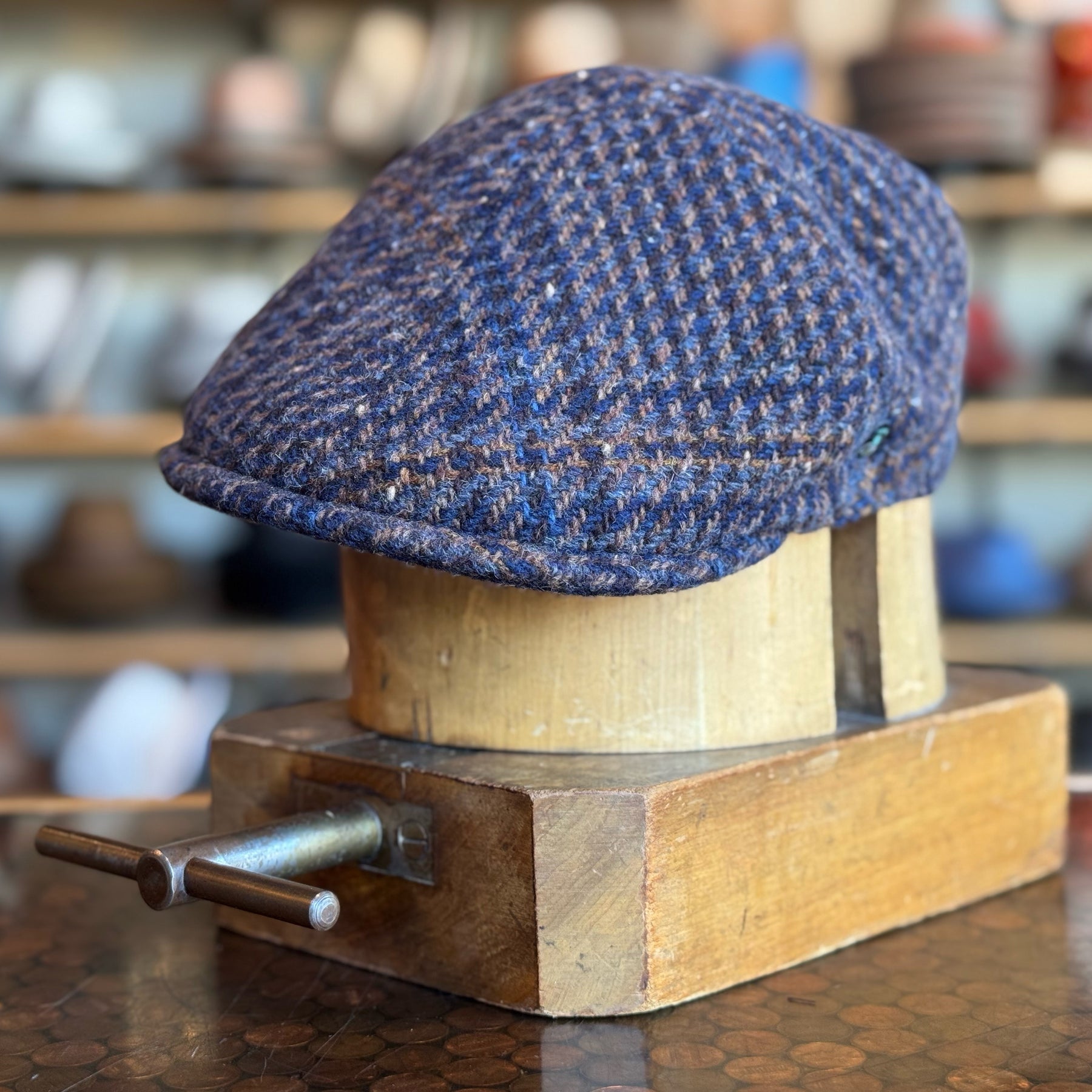 Chunky Plaid 6-Panel Newsboy