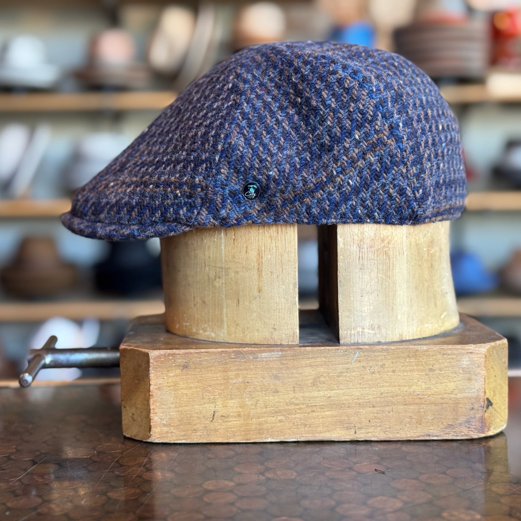Chunky Plaid 6-Panel Newsboy