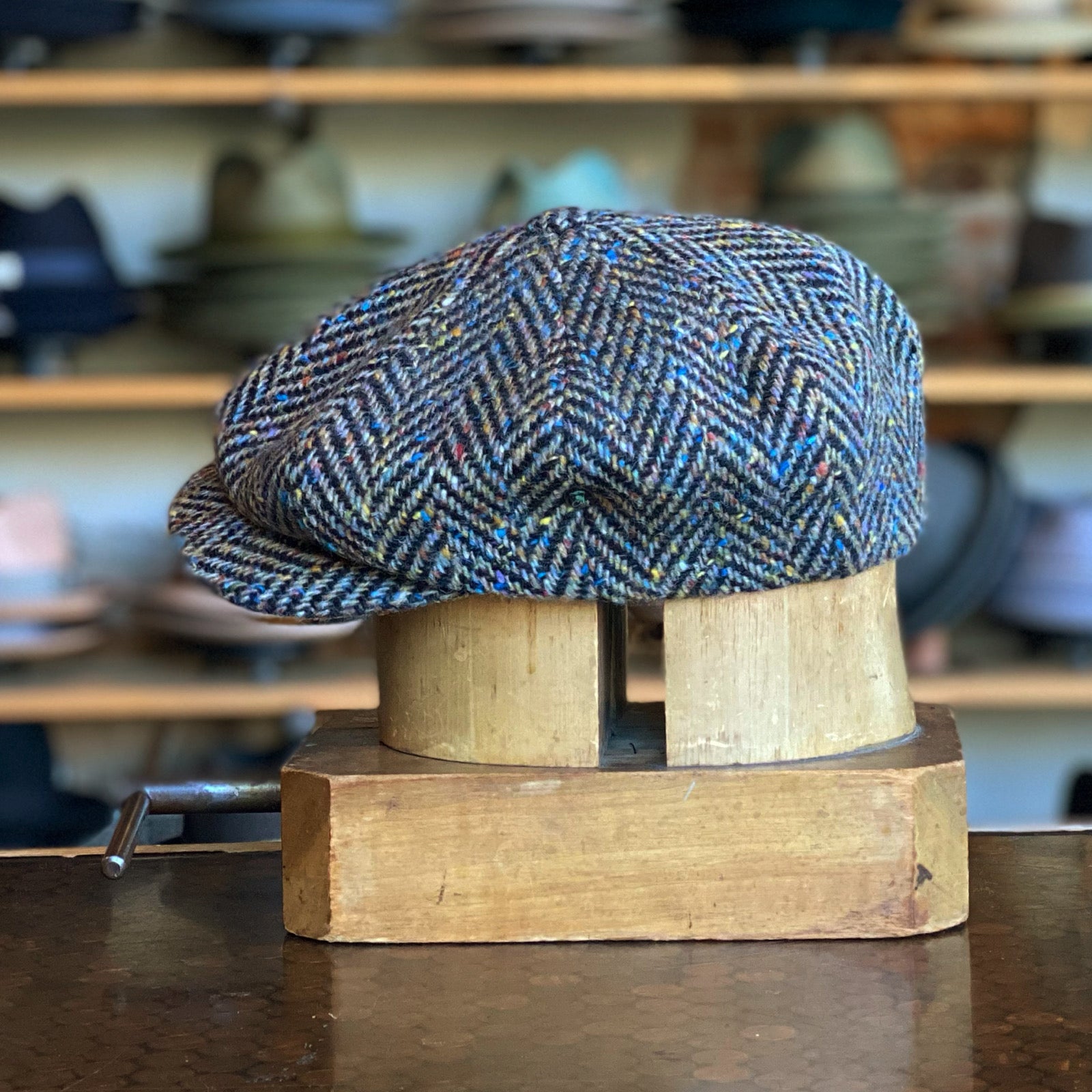 thumbnail image 2 of Newsboy Hats For Men Classic Herringbone Tweed Flat Cap | Shopee 2 of 13