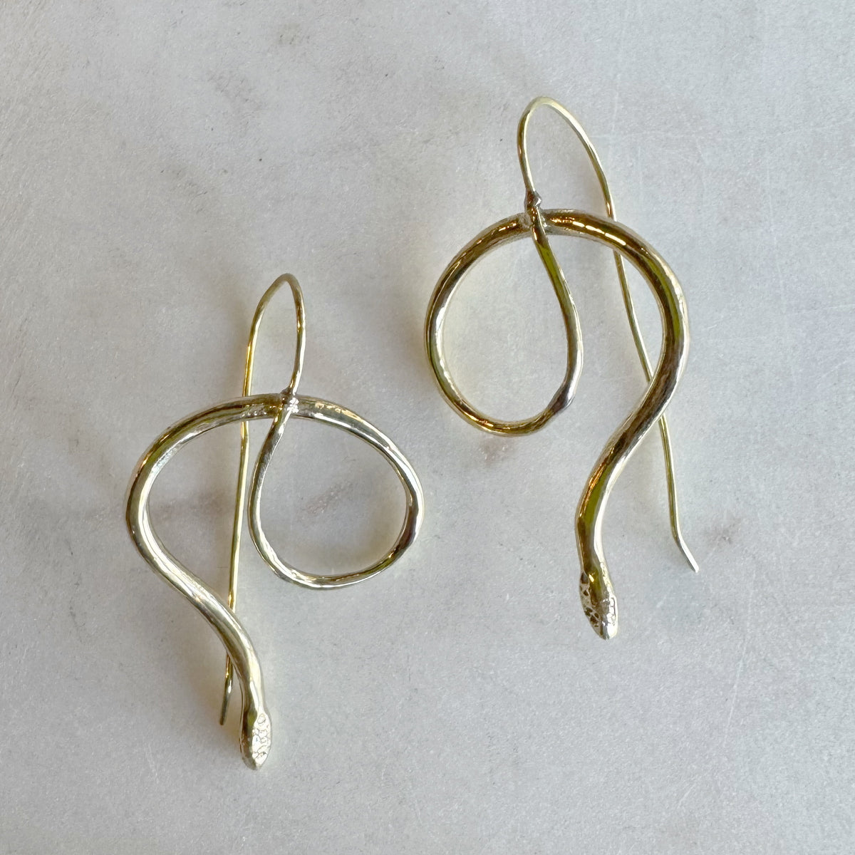 Clef Snake Earring