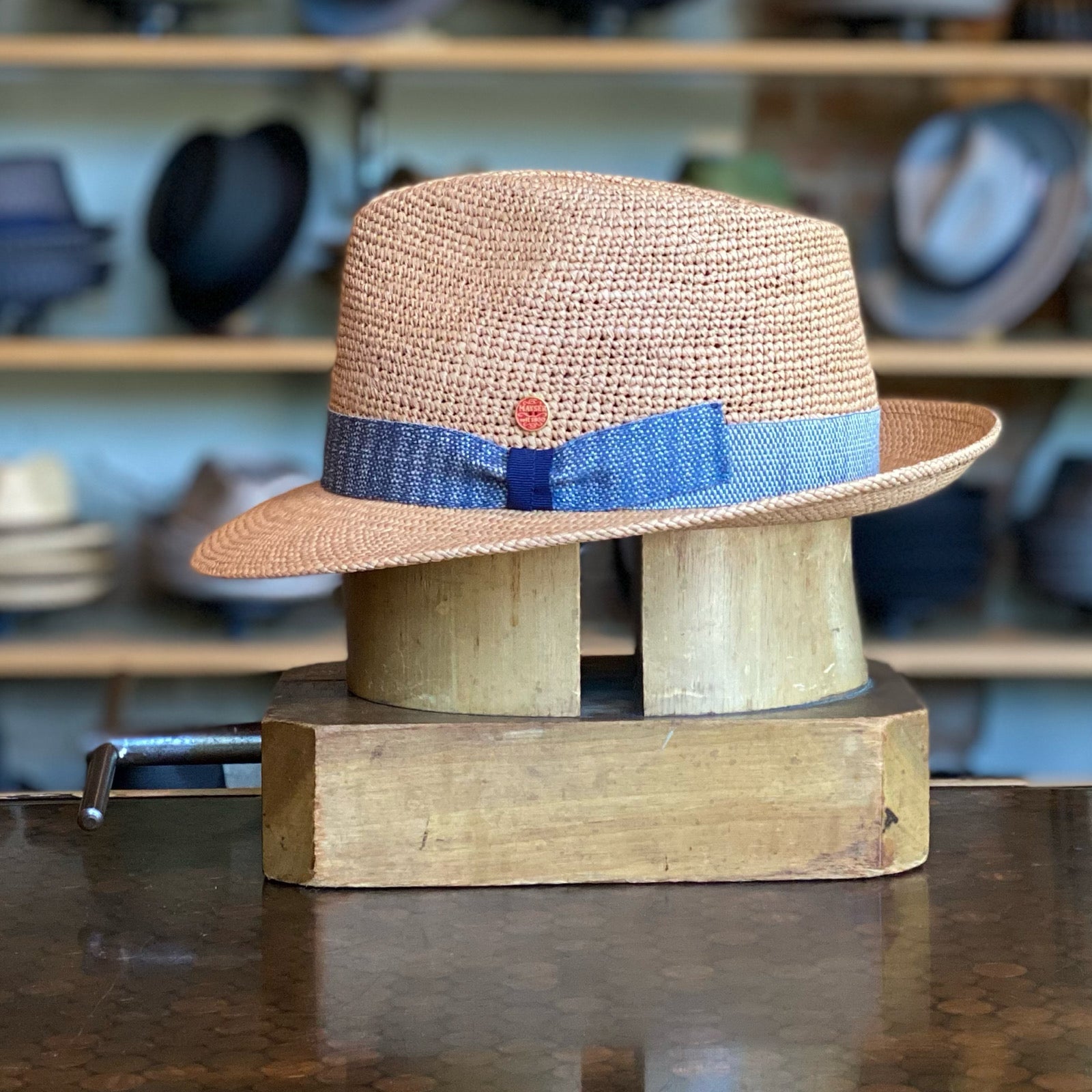 Crochet Manuel Panama Fedora Breathable Classic Summer Hat for Men