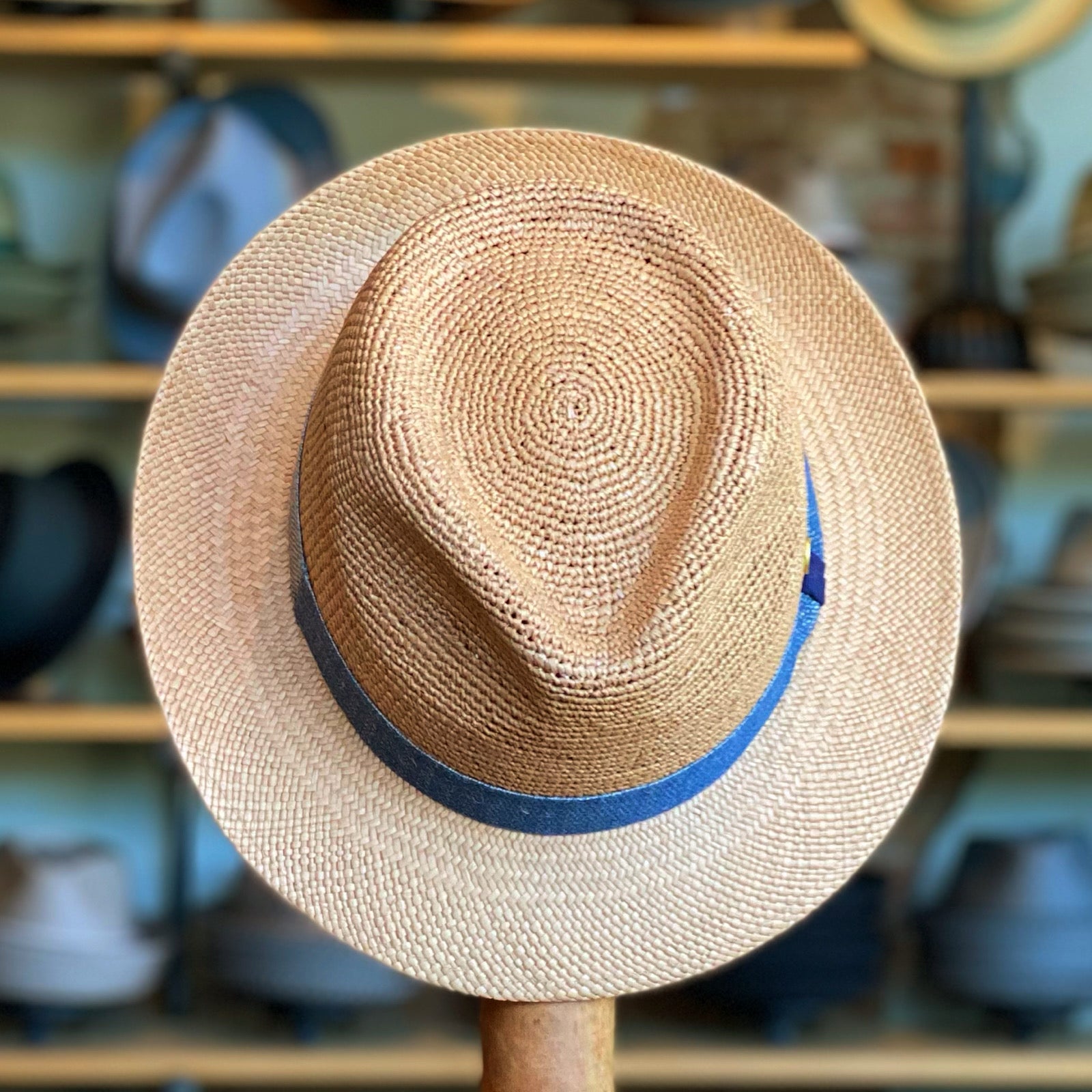 Crochet Manuel Panama Fedora Breathable Classic Summer Hat for Men