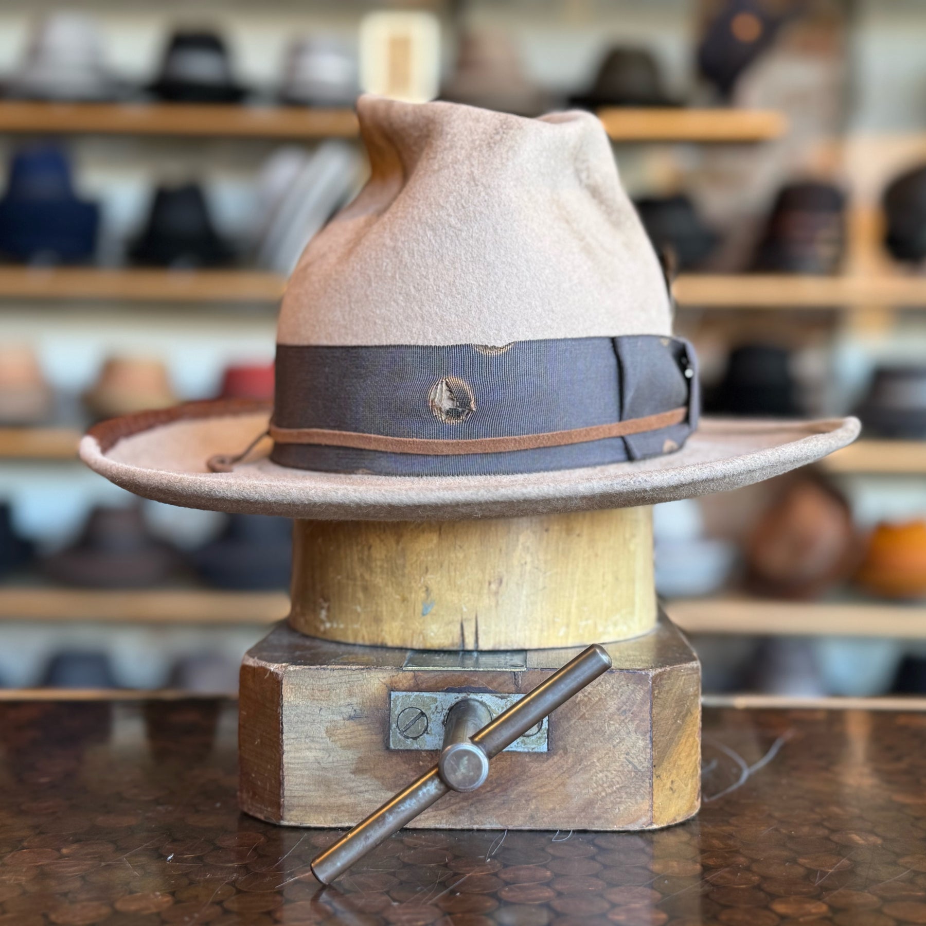 Distressed Slouch Hat