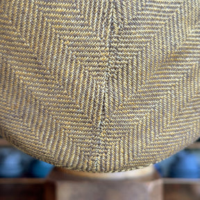 Golden Herringbone 2-Panel Ivy Cap