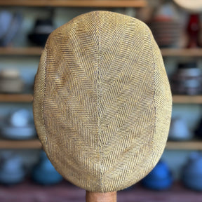 Golden Herringbone 2-Panel Ivy Cap