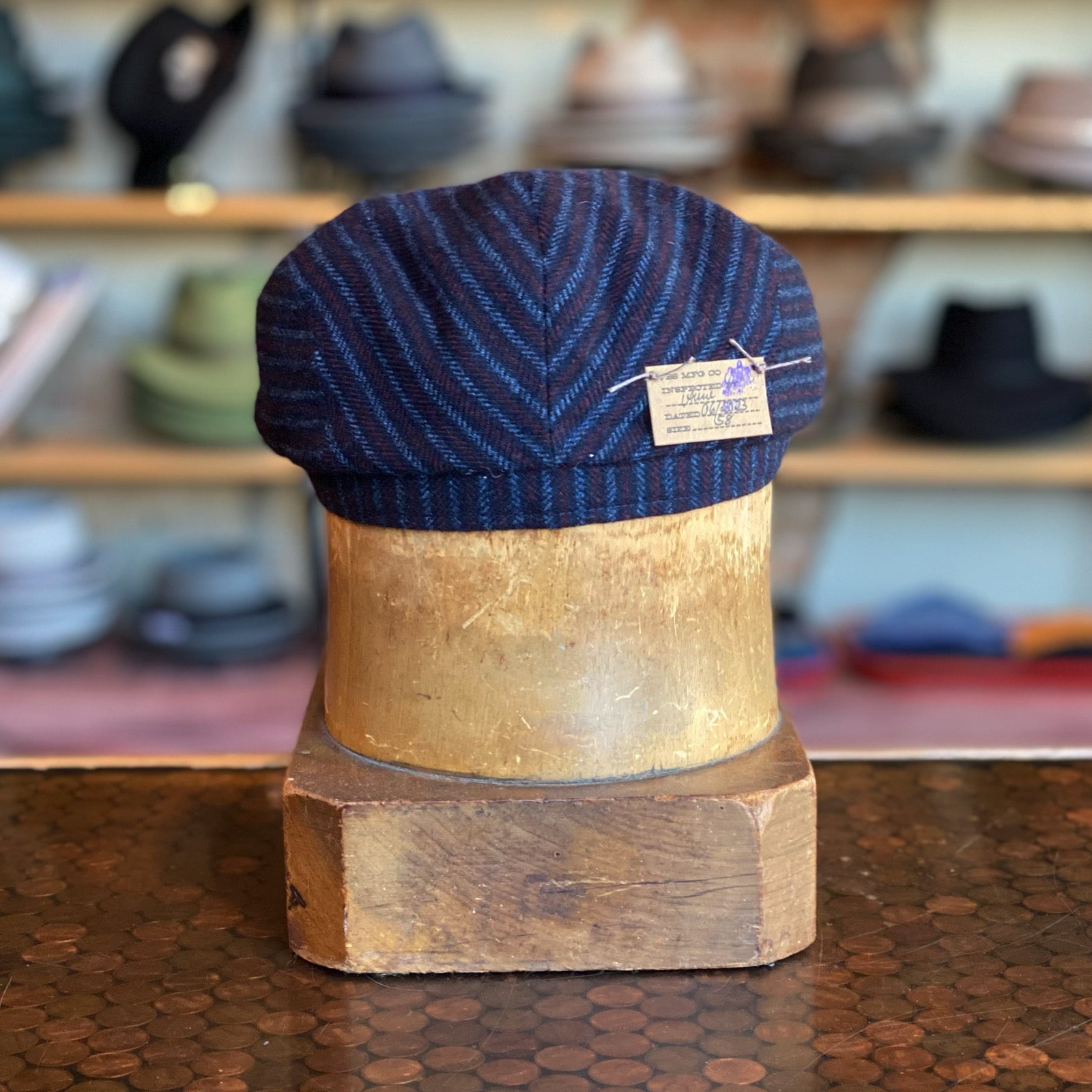 Heritage Woolen Stripe Driving Cap