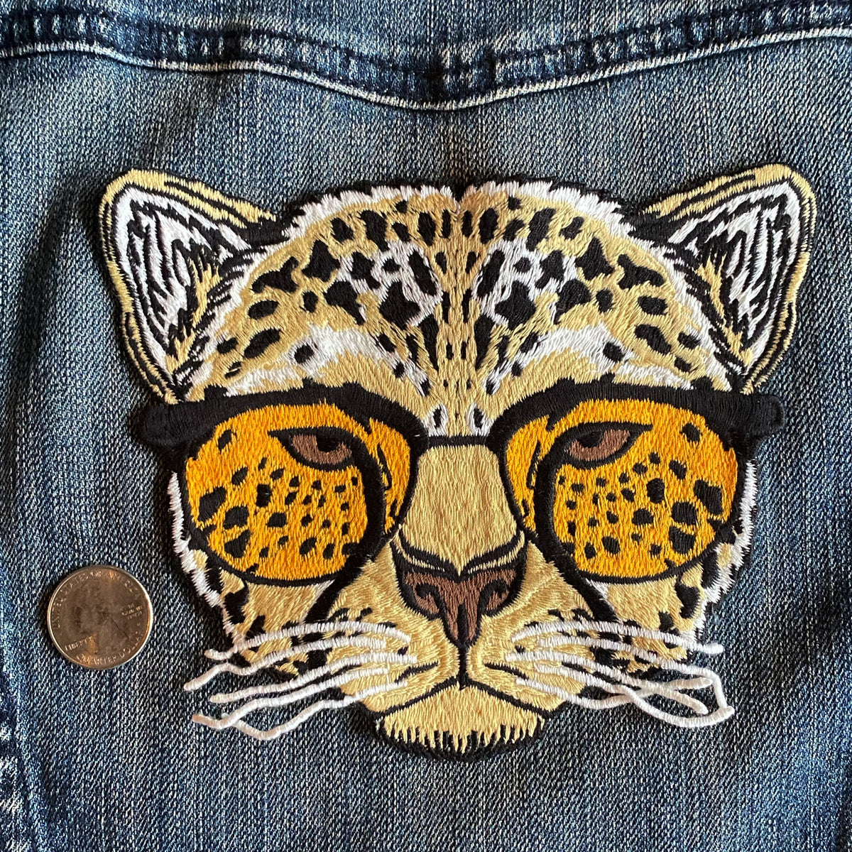Hipster Leopard Patch