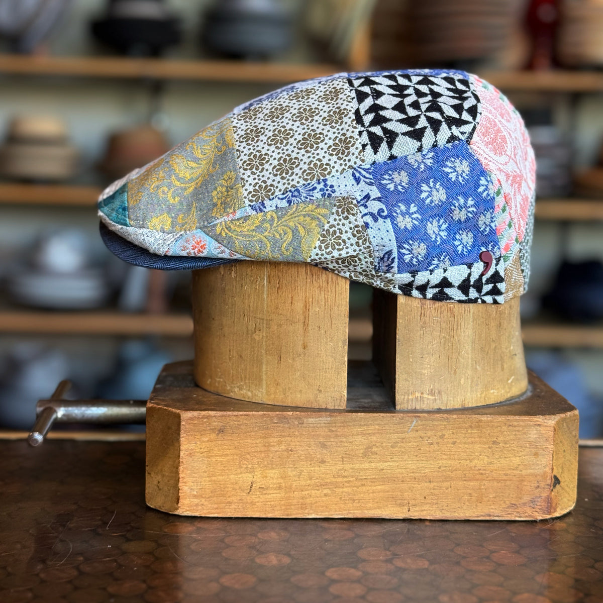 Joyful Patchwork Flat Cap