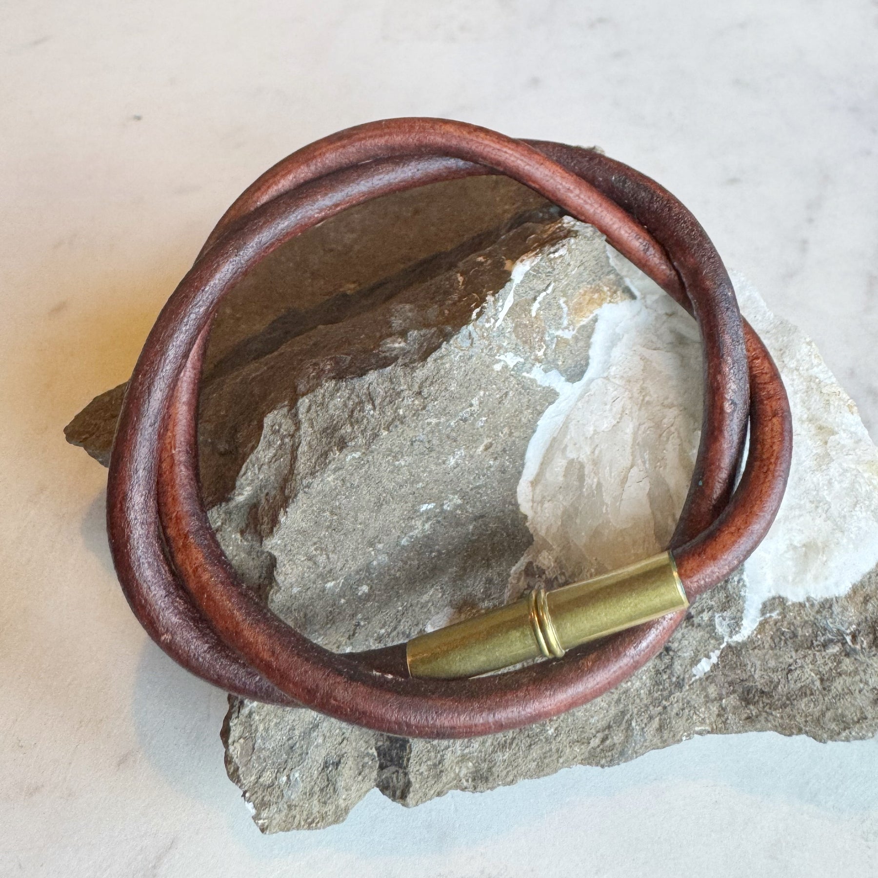 Leather Flint Bracelet