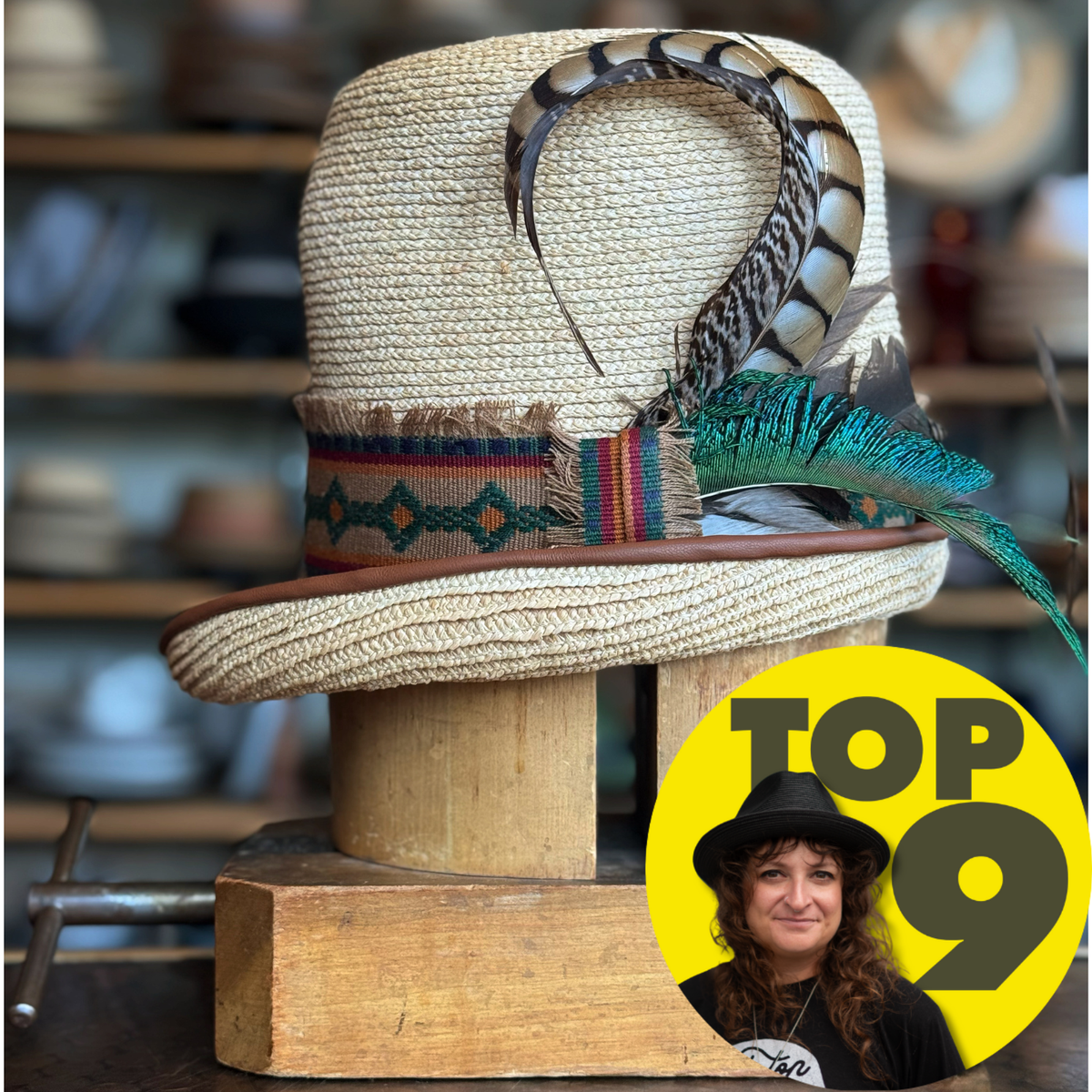 Luna Straw Top Hat